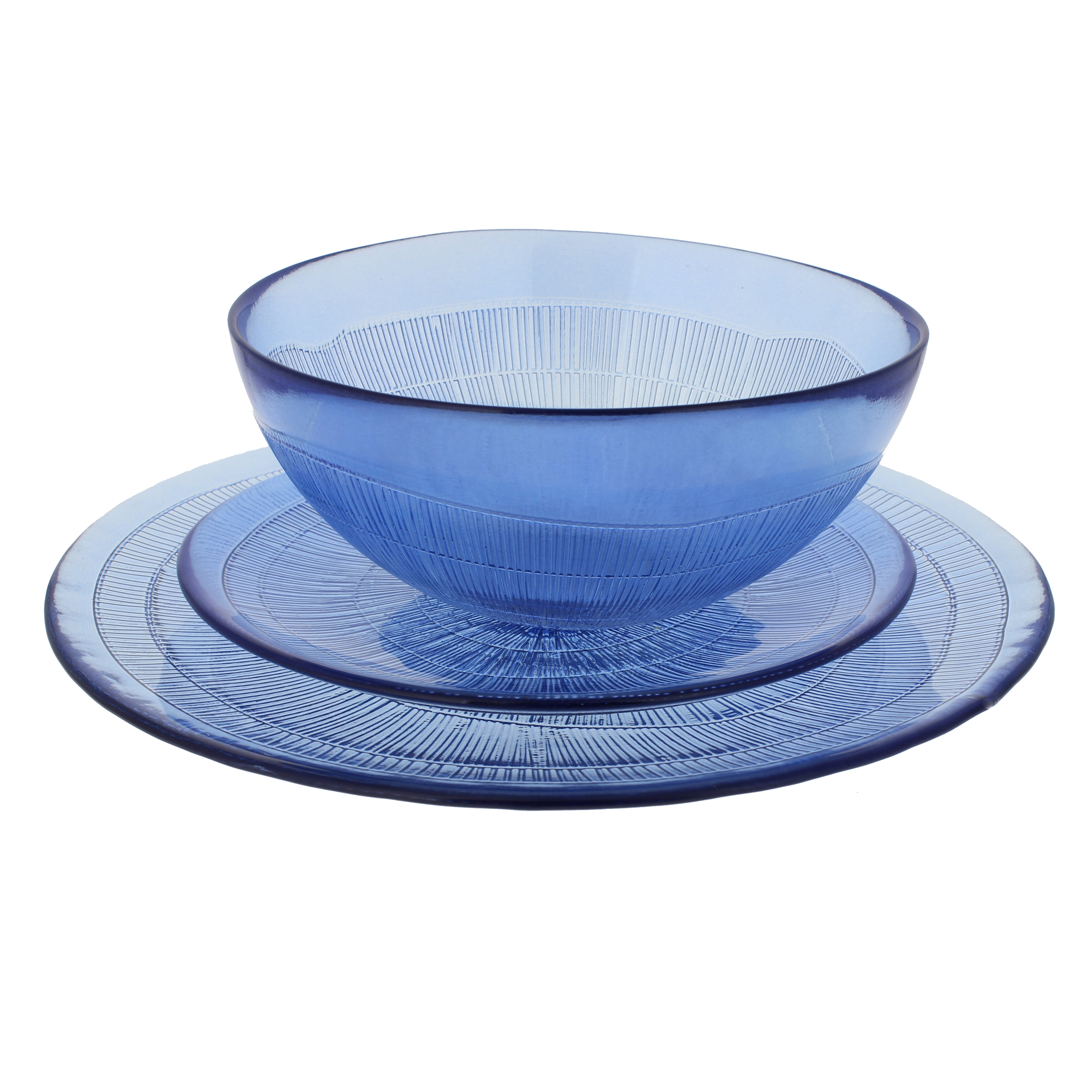 French Home Recycled Glass 12 Piece Dinnerware Set & Reviews Wayfair