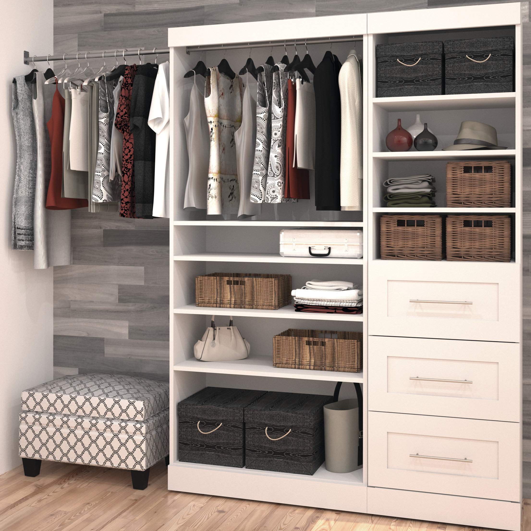 Bestar Pur 18.2" Deep Classic Storage Unit Kit & Reviews Wayfair