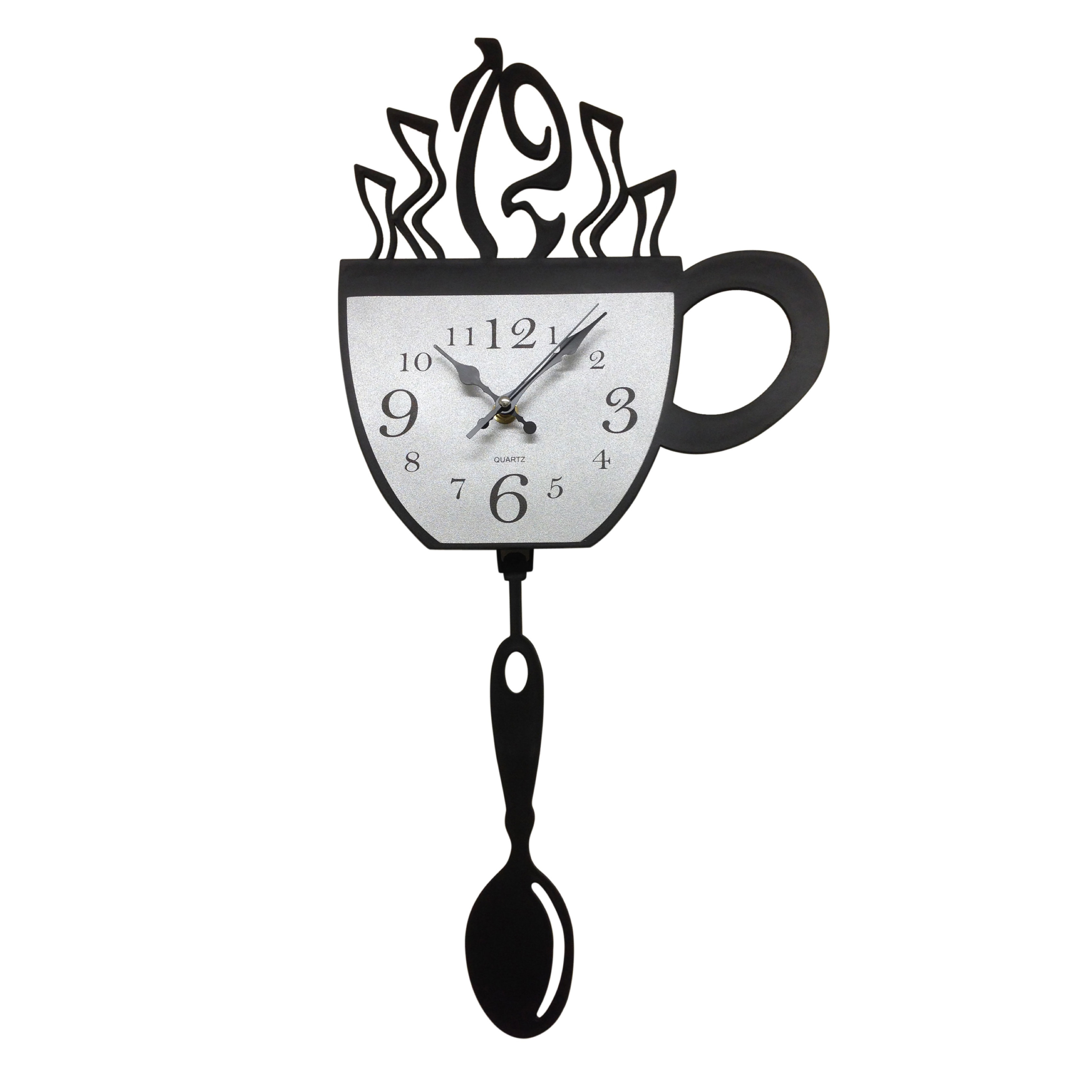 Creative Motion Cup and Pendulum Acrylic Wall Clock & Reviews Wayfair