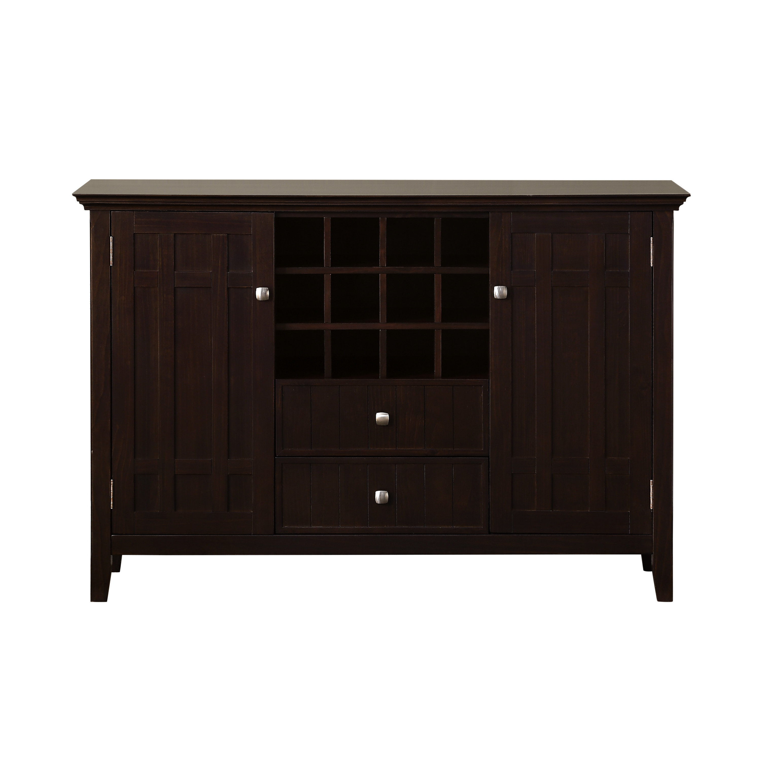 Simpli Home Bedford Sideboard Buffet And Wine Rack & Reviews Wayfair