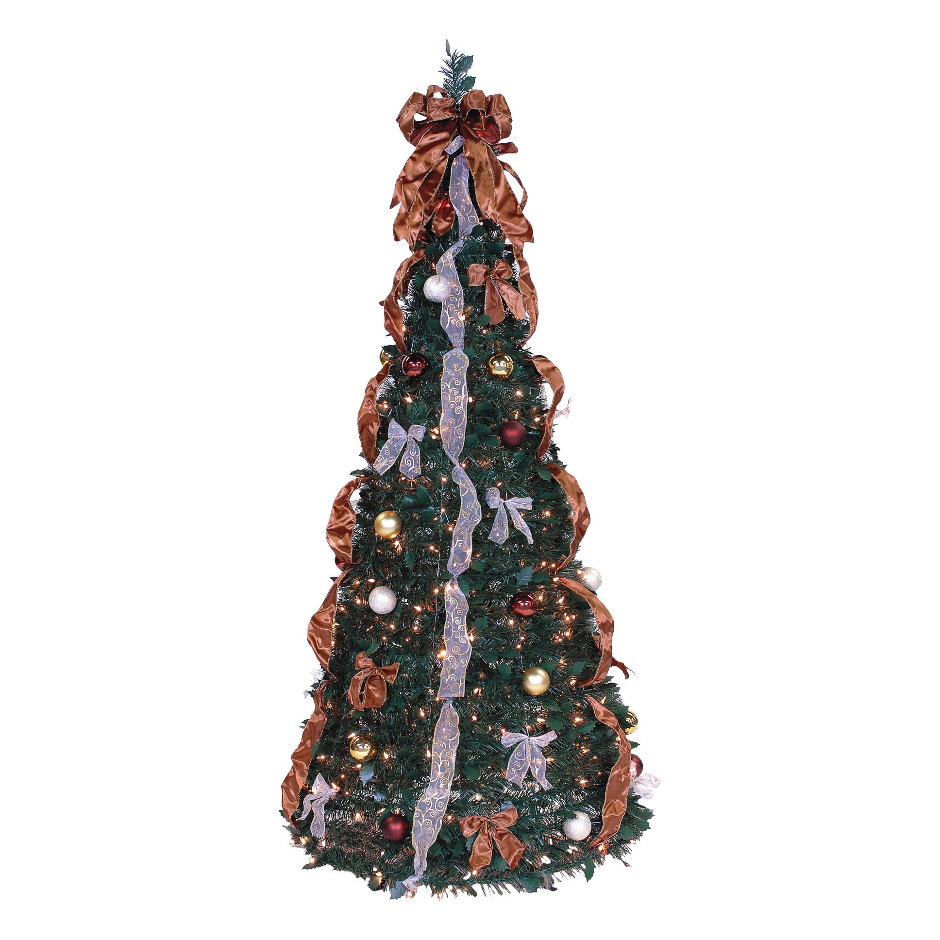 LB International Pop Up 6' Green Artificial Christmas Tree with 350 ...