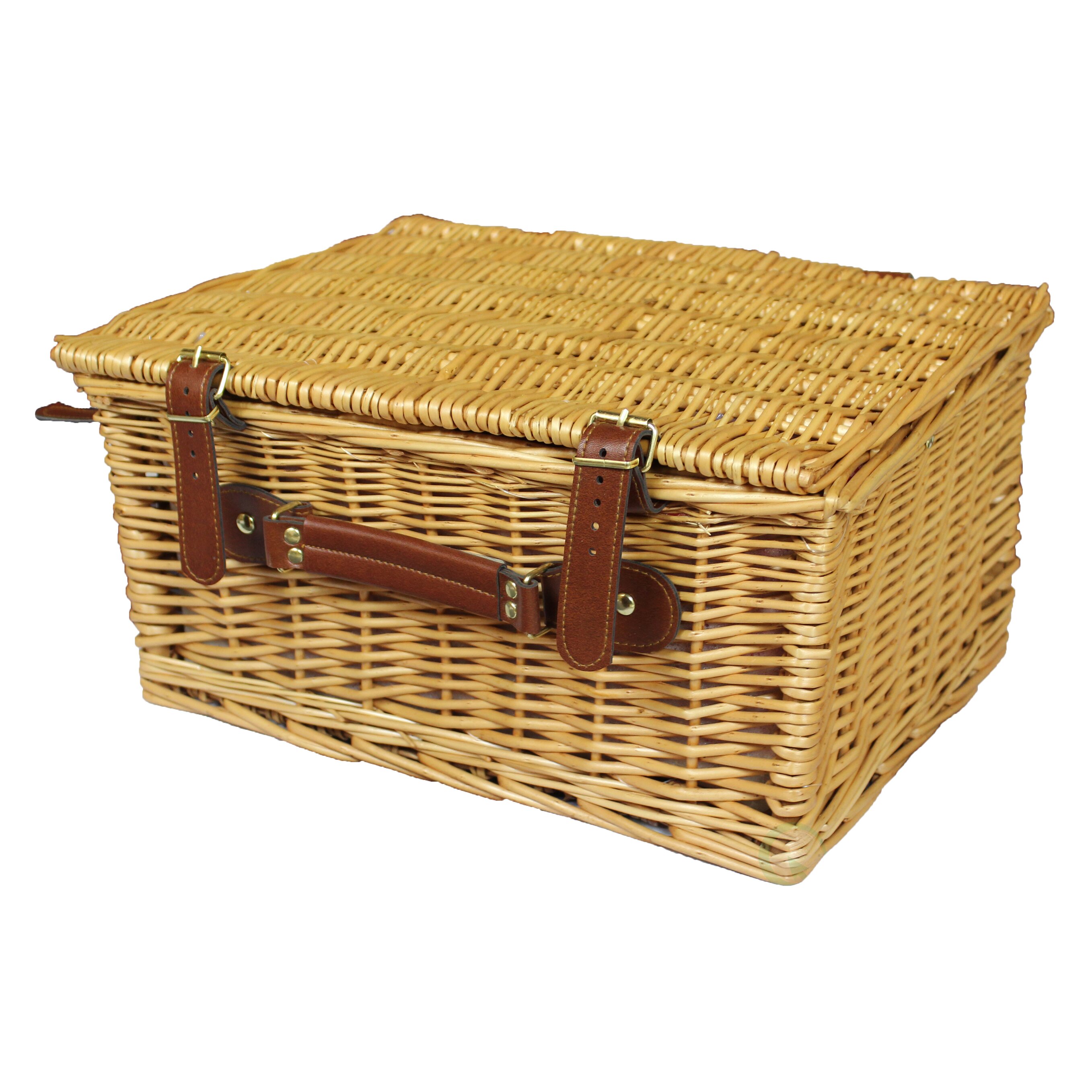 Quickway Imports Picnic Suitcase Basket with Accessories & Reviews ...