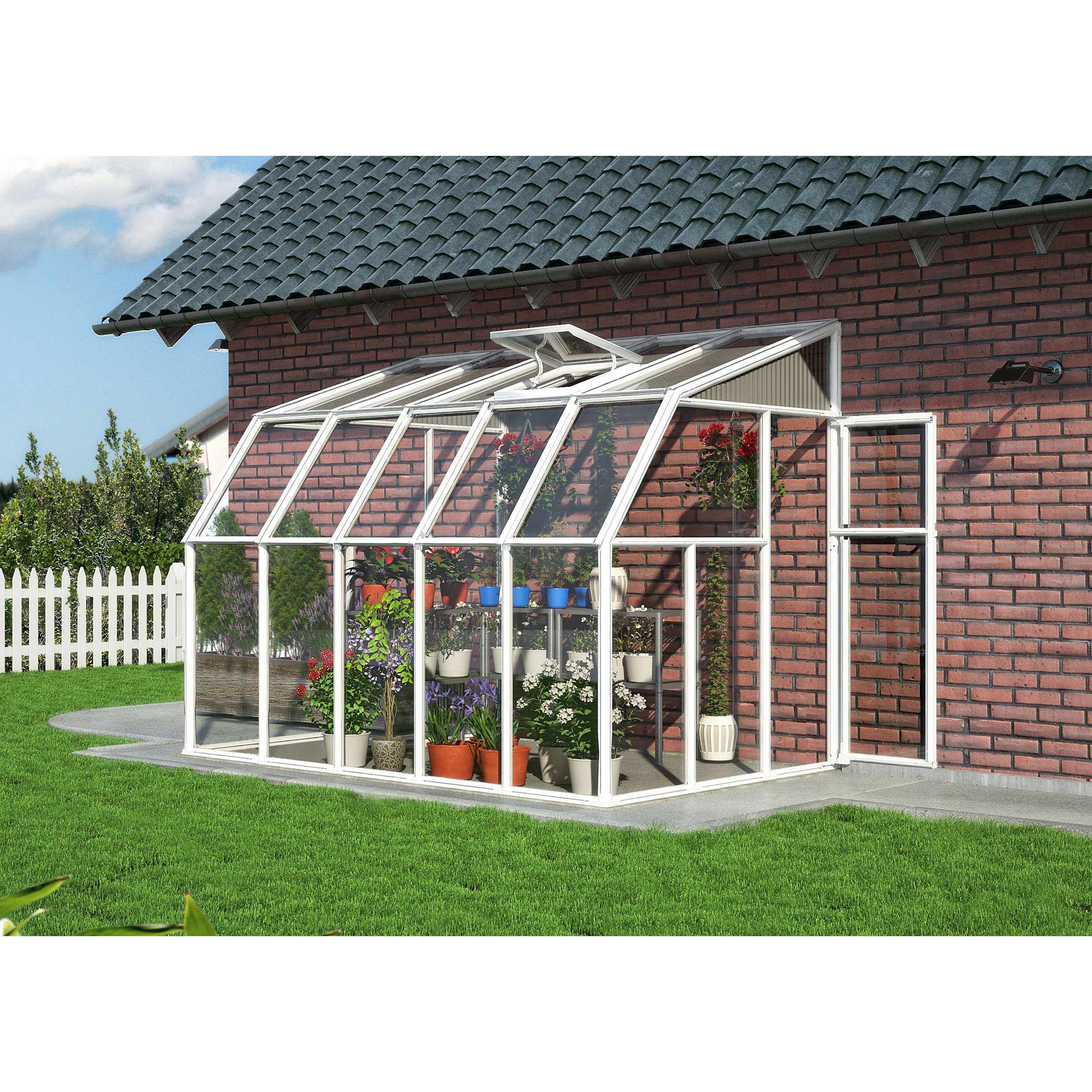 Sunroom 2 6.5 Ft. W x 10.5 Ft. D Polycarbonate Greenhouse Wayfair
