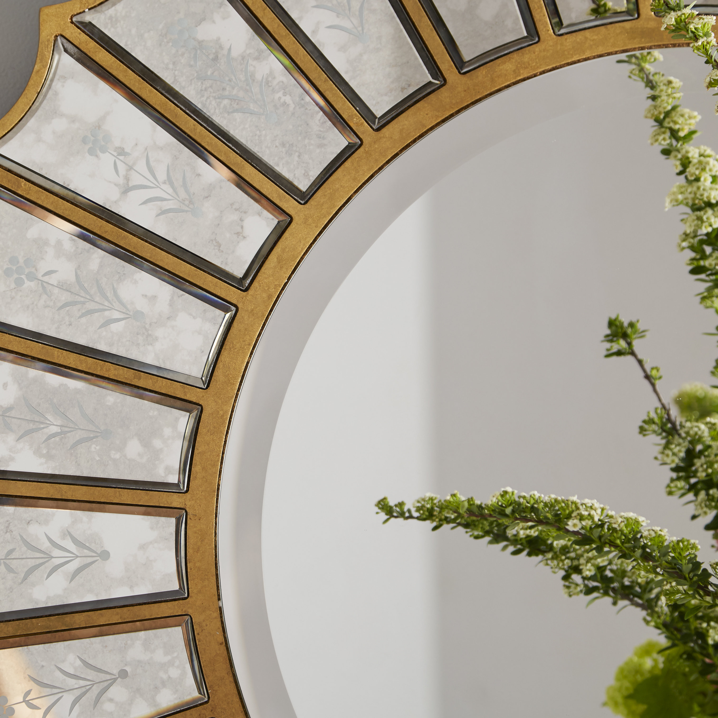 Elegant Lighting Antique Wall Mirror & Reviews Wayfair