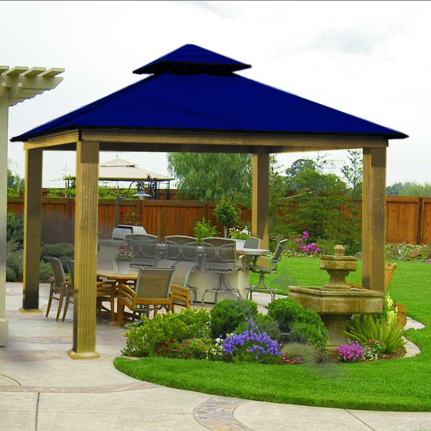 Riverstone Industries Corporation ACACIA 14 Ft. x 14 Ft. Aluminum Gazebo & Reviews Wayfair