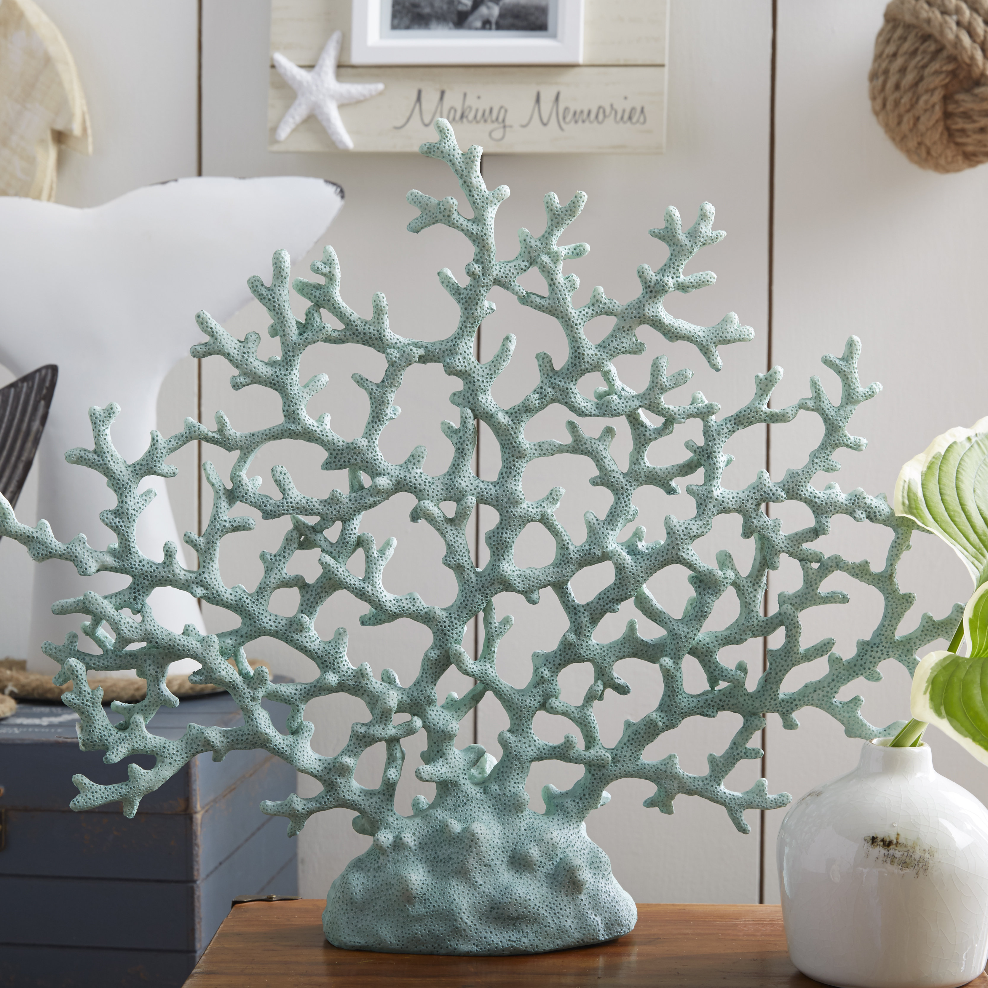 UMA Enterprises Coral Decor in Light Blue & Reviews Wayfair