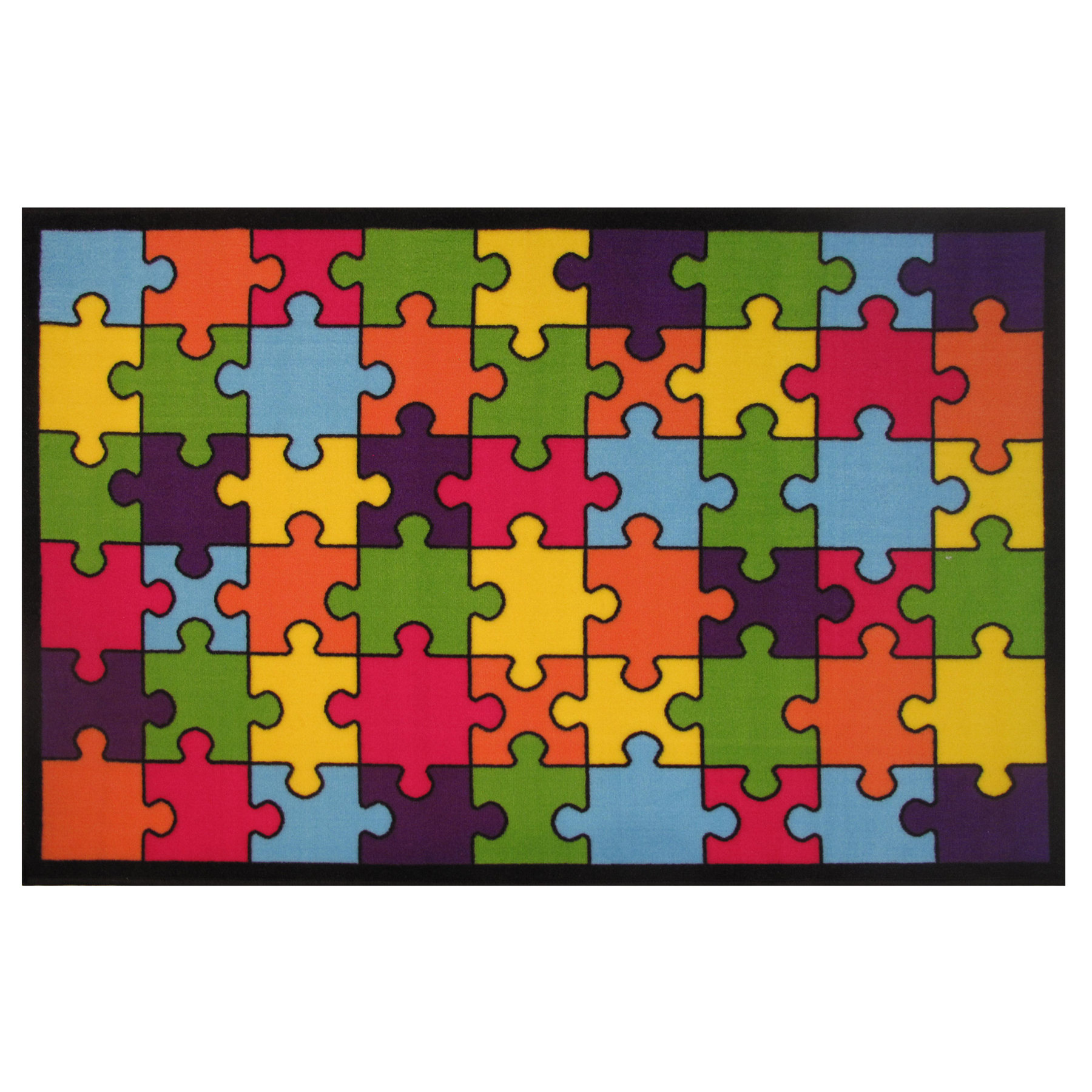 Fun Time Jigsaw Puzzle Area Rug Wayfair