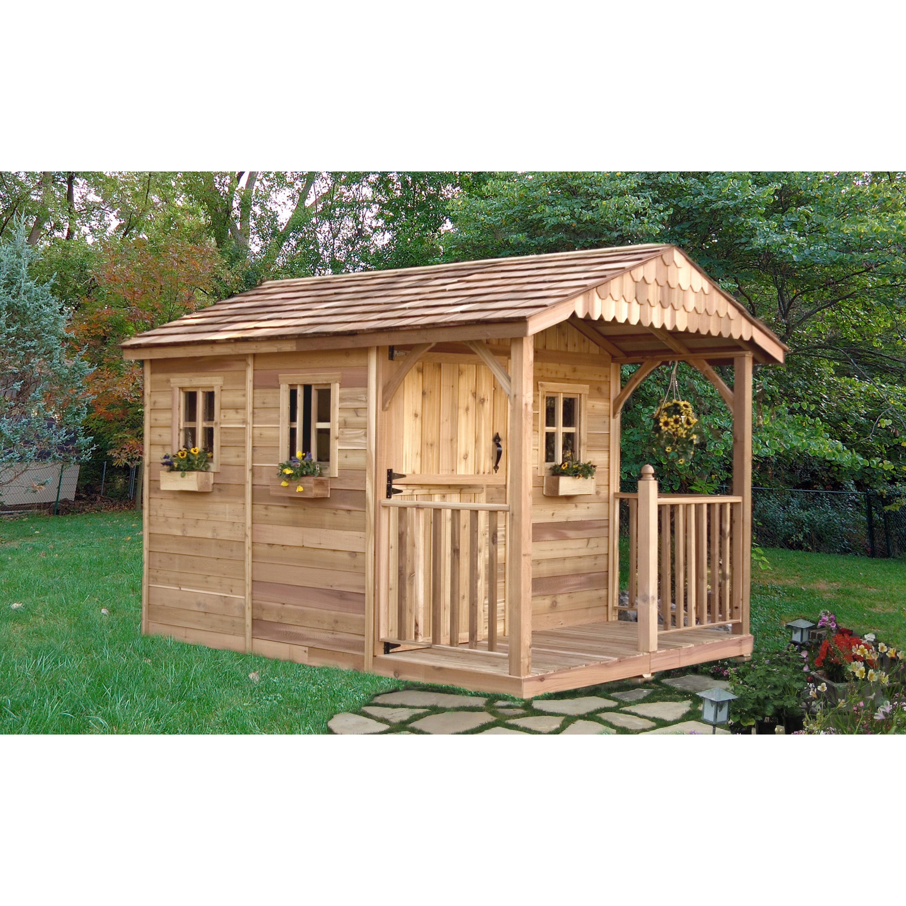 Cheap outdoor wooden sheds Build firewood shed