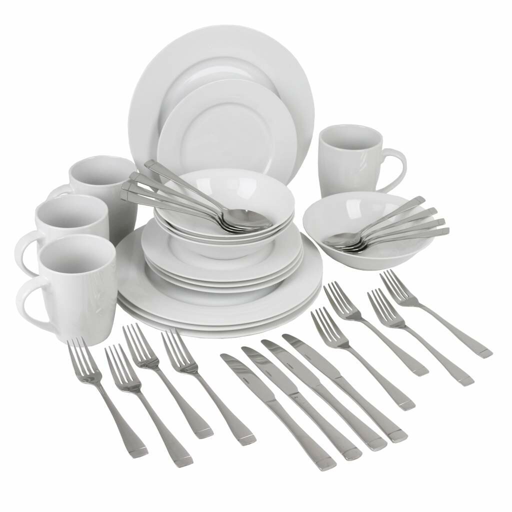 Oneida Exclusive 36 Piece Dinnerware & Flatware Set & Reviews Wayfair