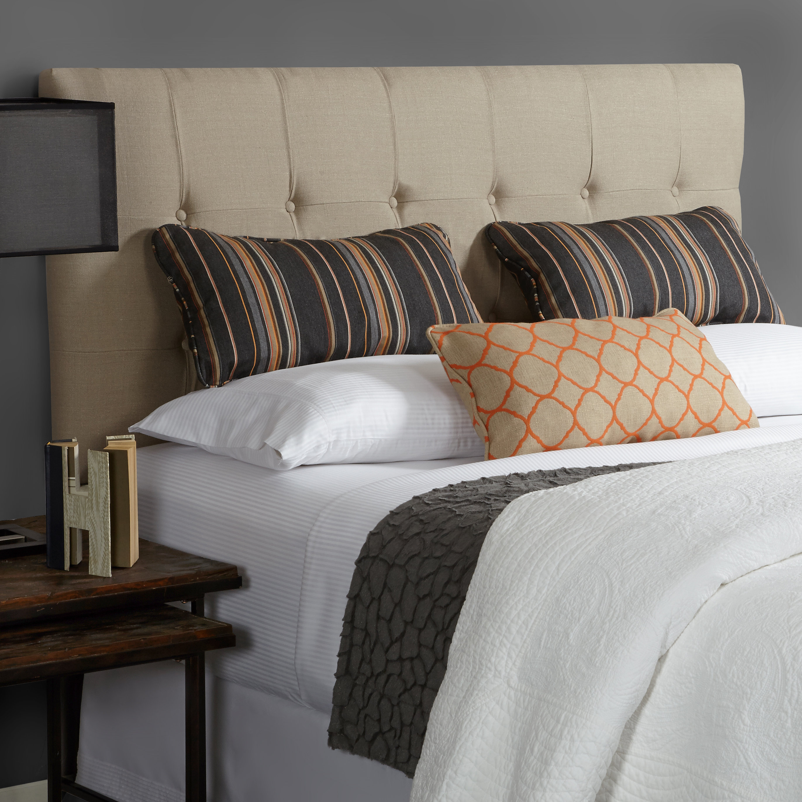 Mozaic Company Humble and Haute Sofia King Upholstered Linen Headboard & Reviews Wayfair