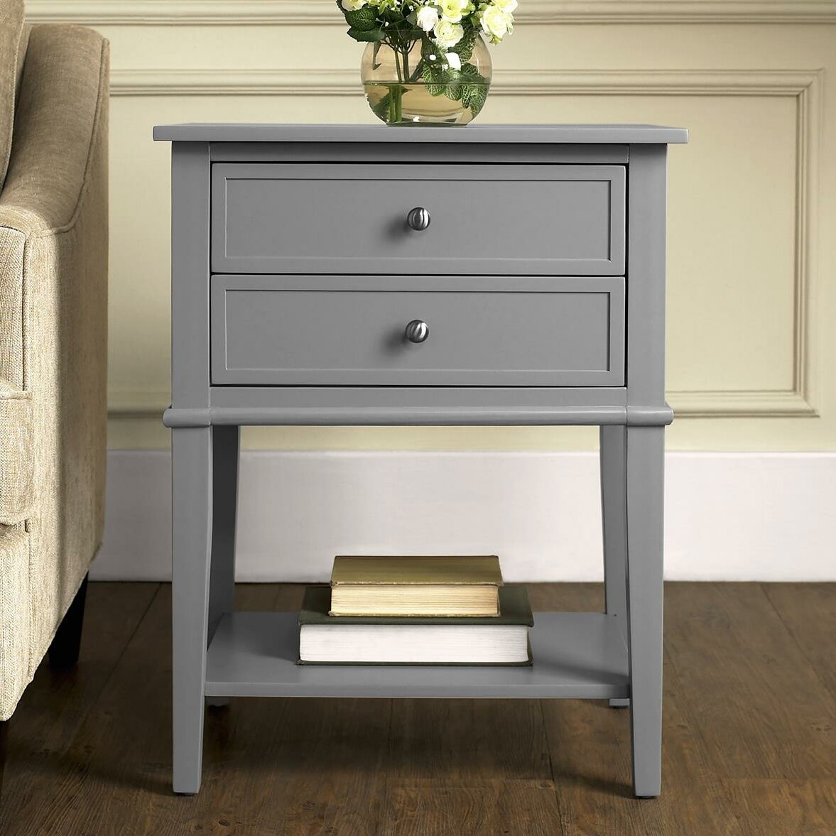 gray side table