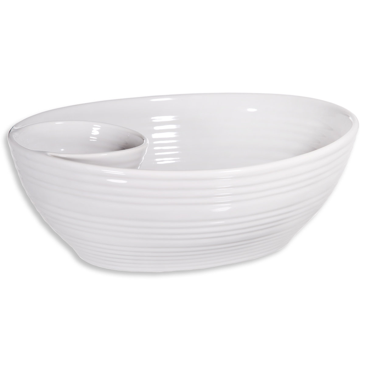 Home Essentials and Beyond Cressida Chip and Dip Serving Bowl & Reviews