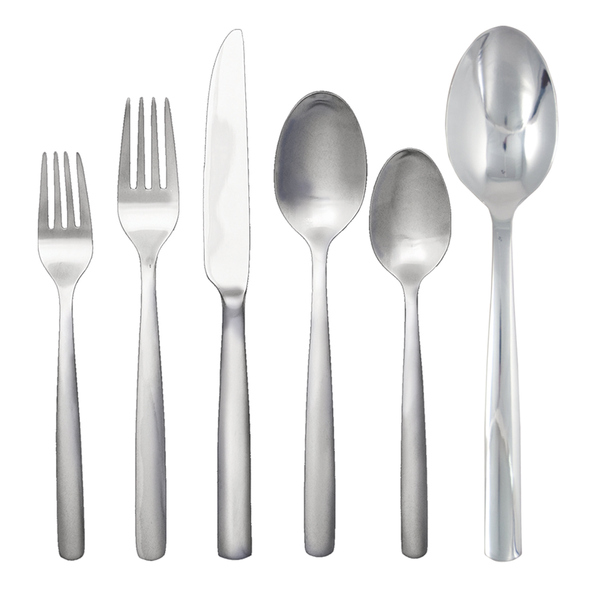 Simple 42 Piece Stainless Flatware Set Wayfair