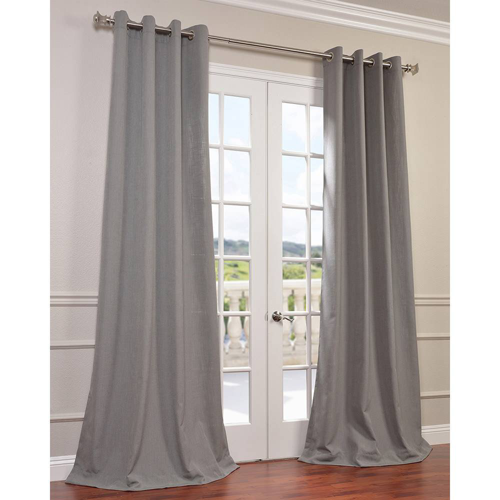 Grommet Heavy Faux Linen Curtain Panel Wayfair