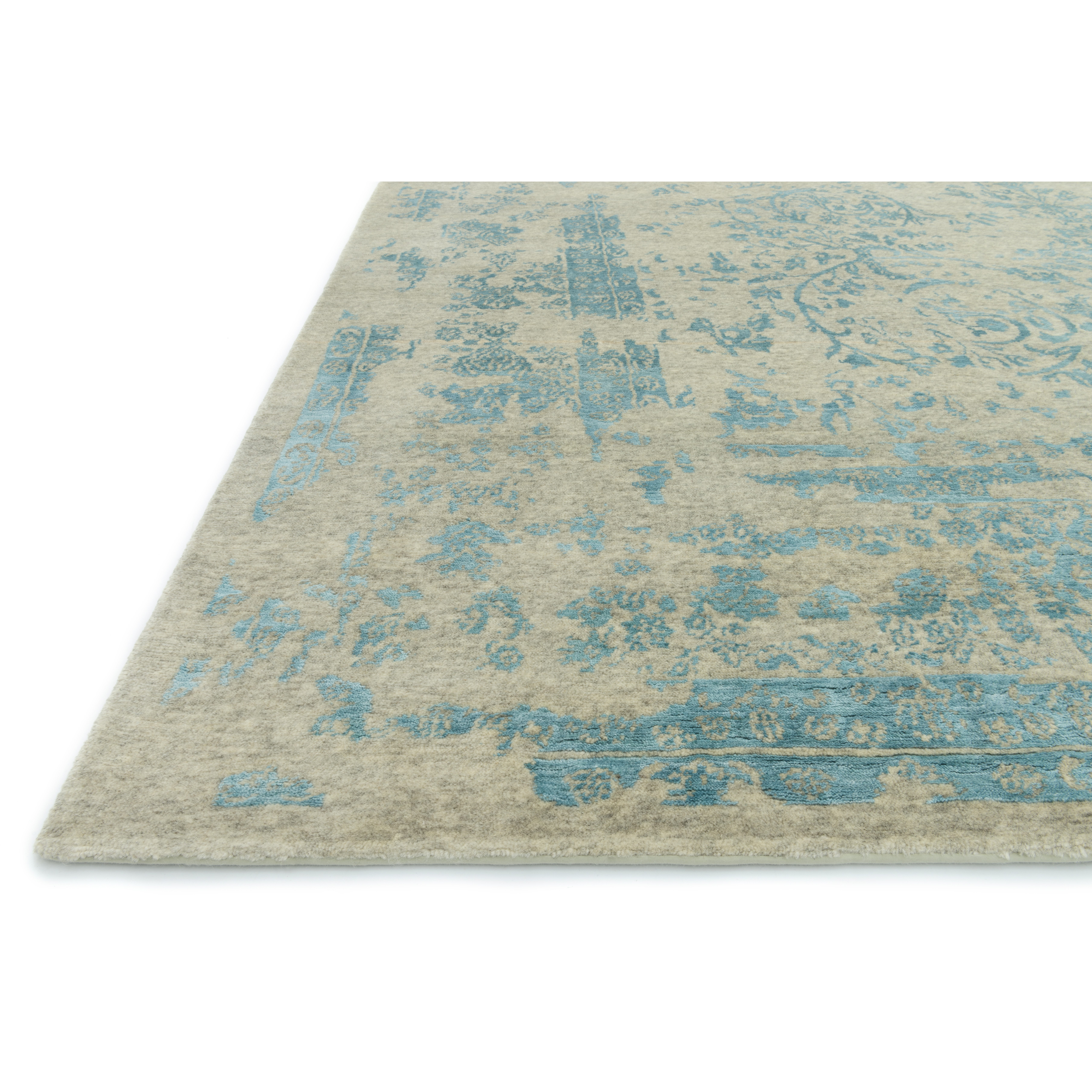 Pearl Heather Gray/Aqua Area Rug Wayfair
