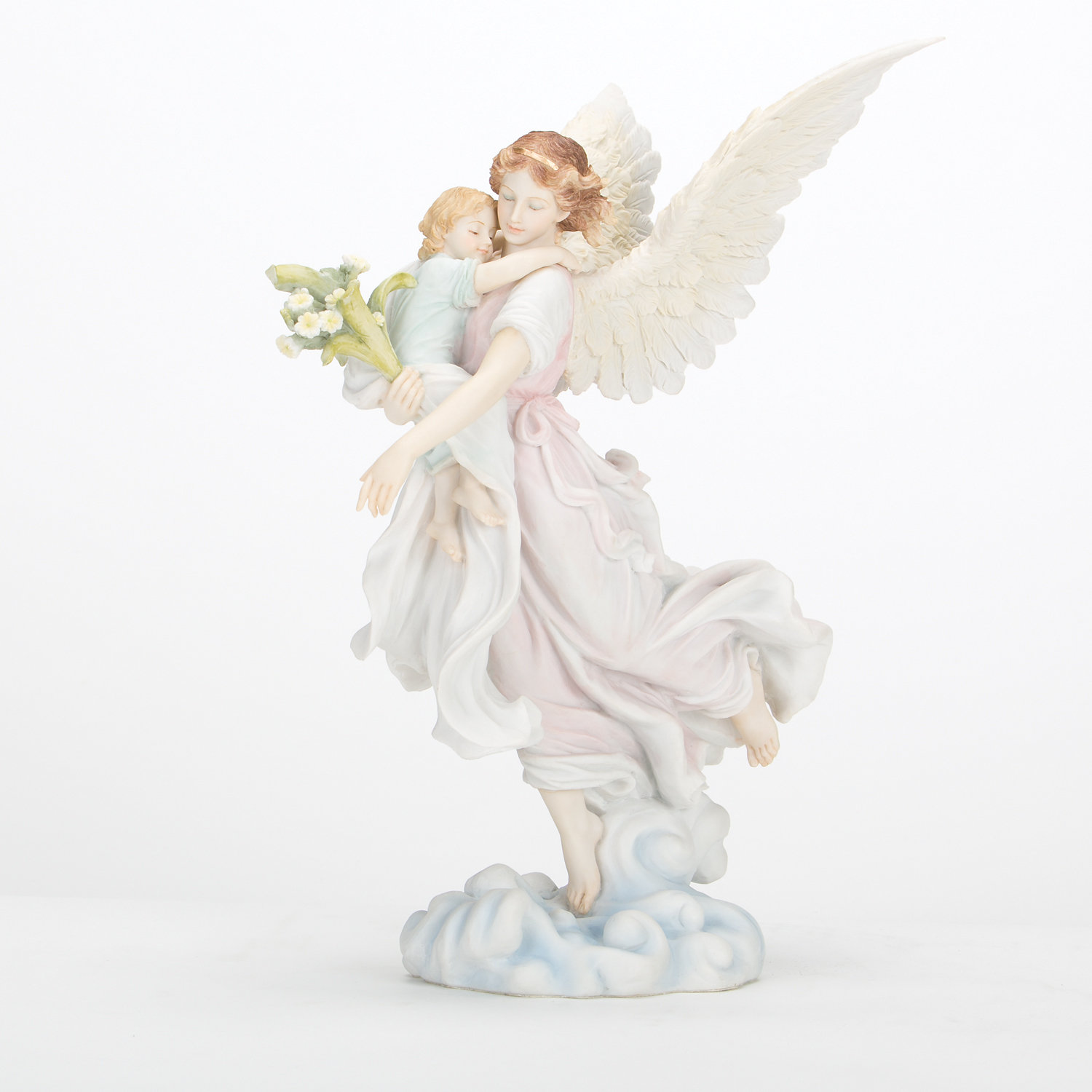 Roman, Inc. Angel with Child Figurine & Reviews Wayfair