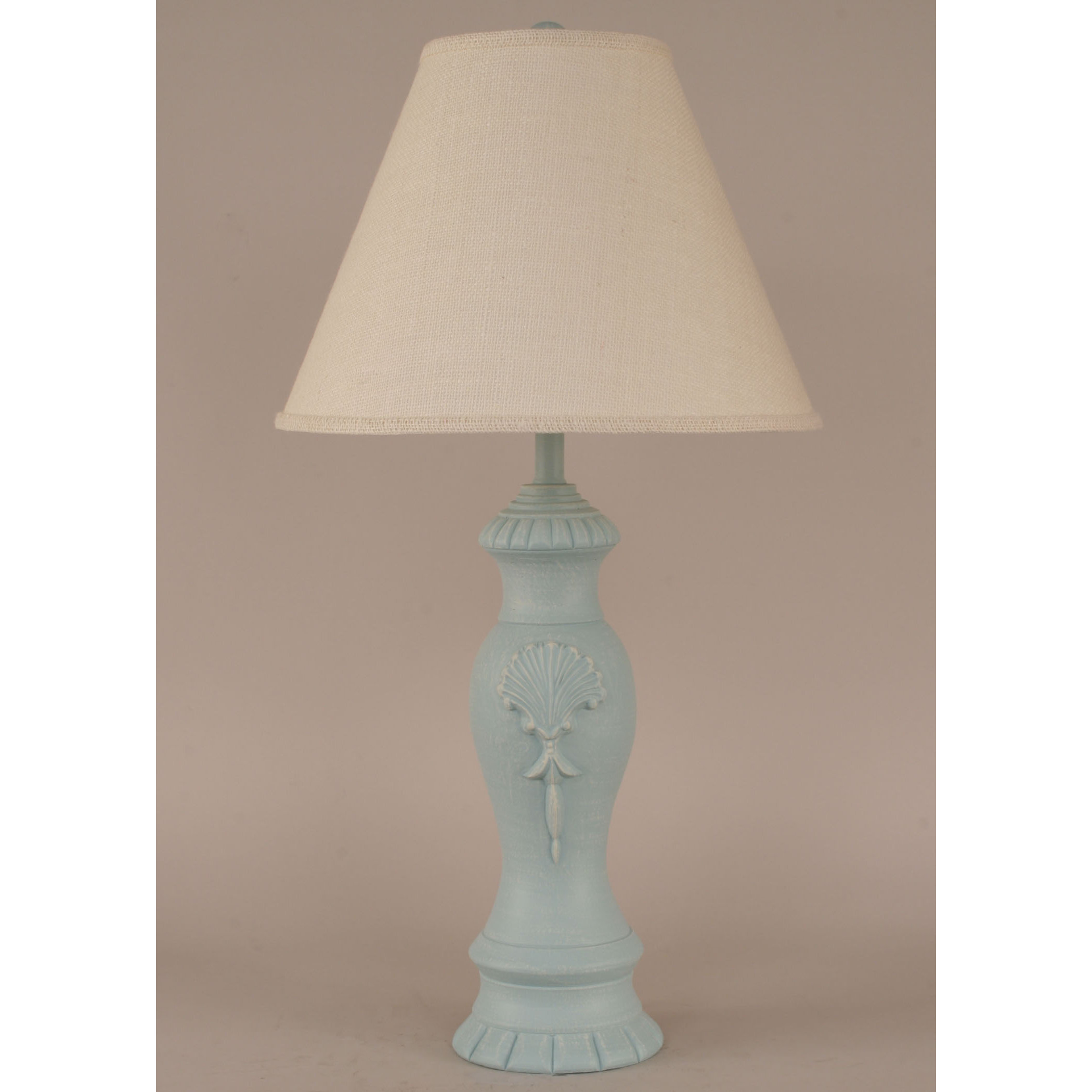 Coast Lamp Mfg. Coastal Living Pottery Shell Pot 31" H Table Lamp with
