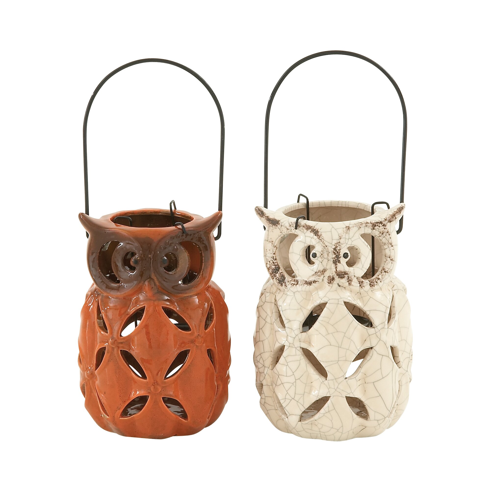 Owl Ceramic Lantern | Wayfair