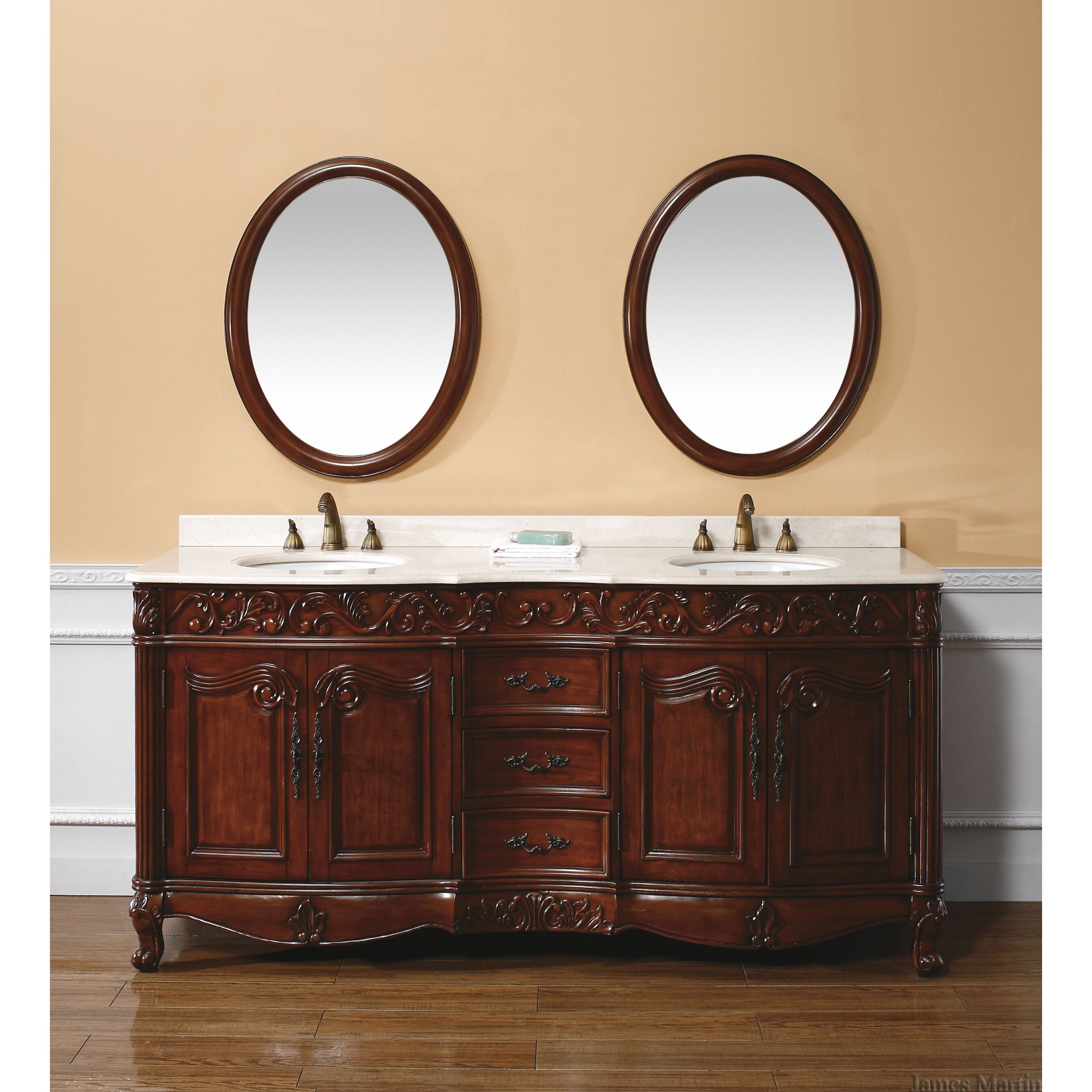 James Martin Furniture Classico 72 Double Bathroom Vanity Set