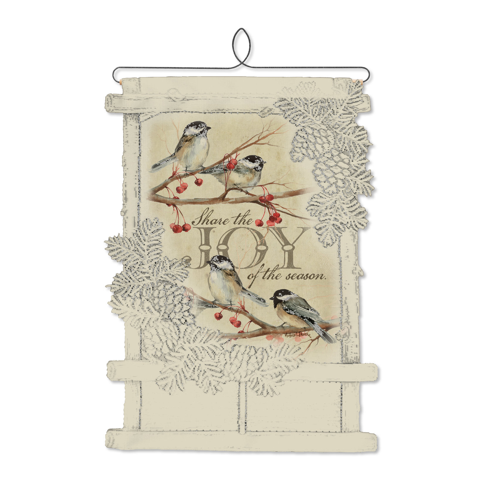 Chickadees Share Joy Card Holder Wall Decor Wayfair