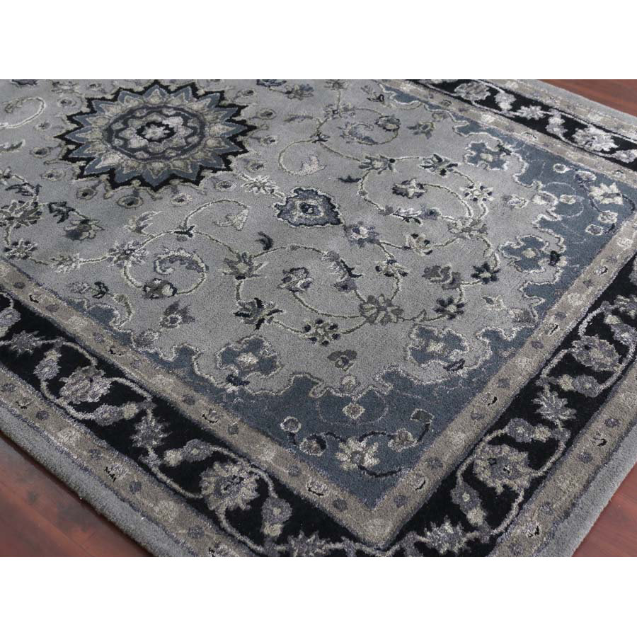 AMER Rugs Eternity HandTufted Gray/Navy Area Rug & Reviews Wayfair