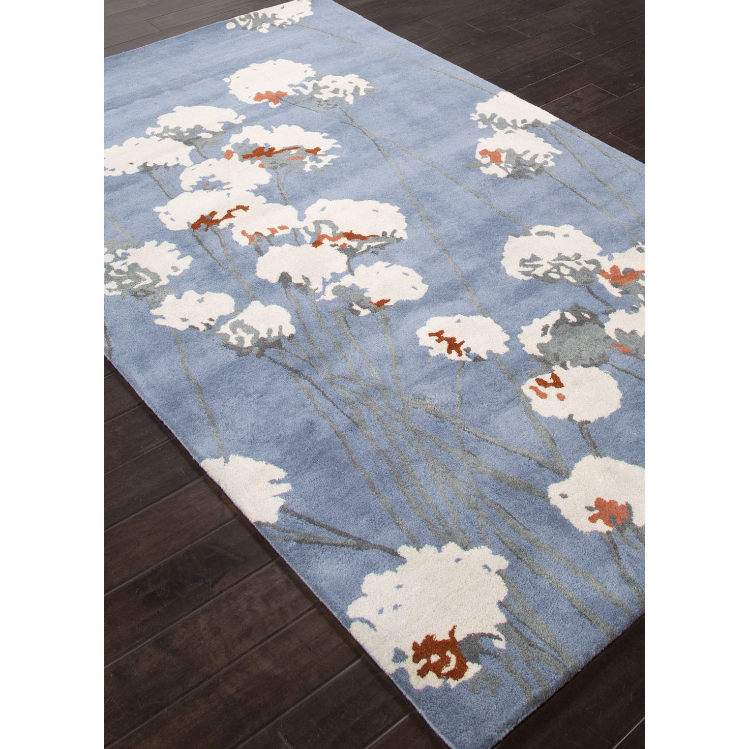 En Casa Blue & Ivory Floral Area Rug Wayfair