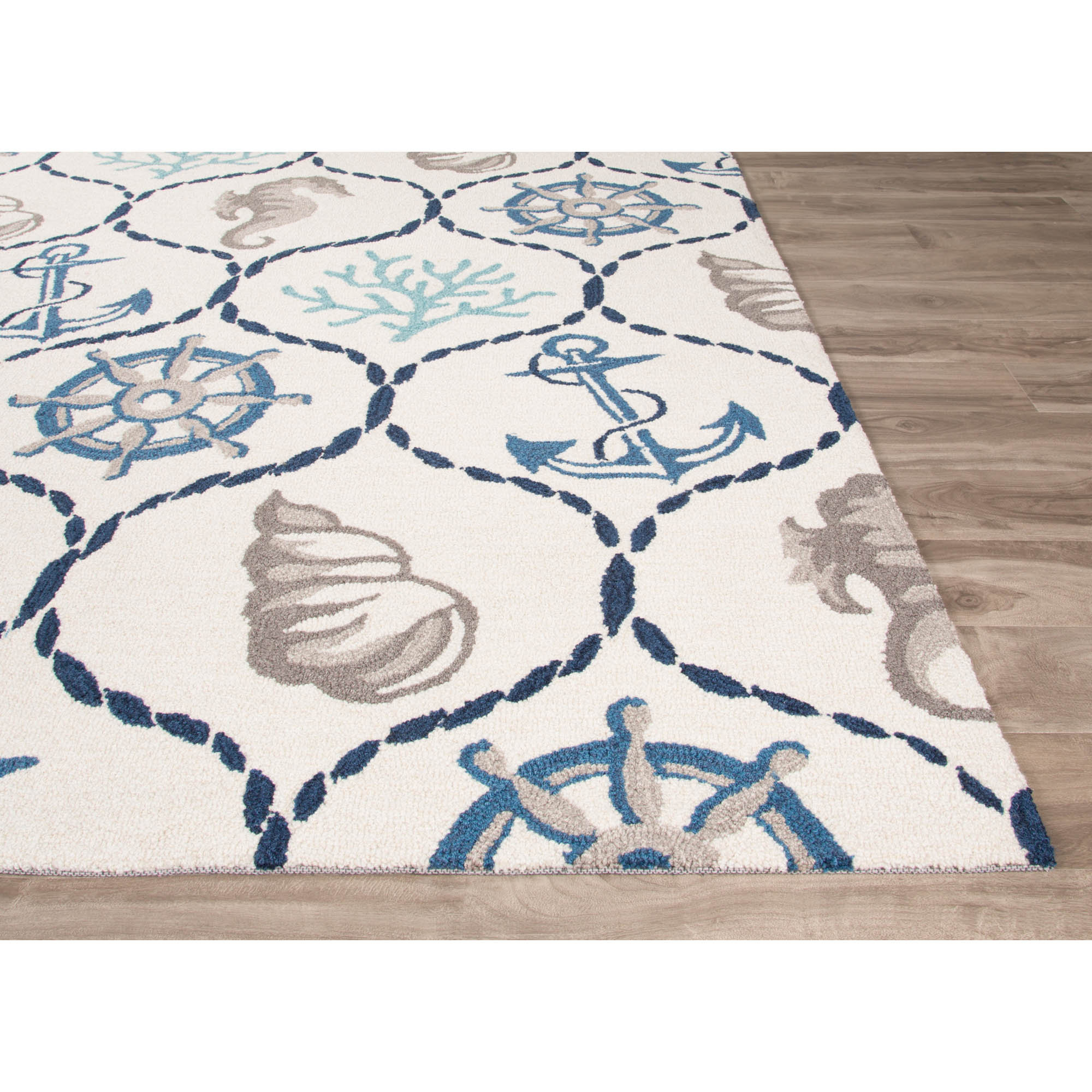 JaipurLiving Coastal Tides HandTufted Ivory/Blue Area Rug & Reviews