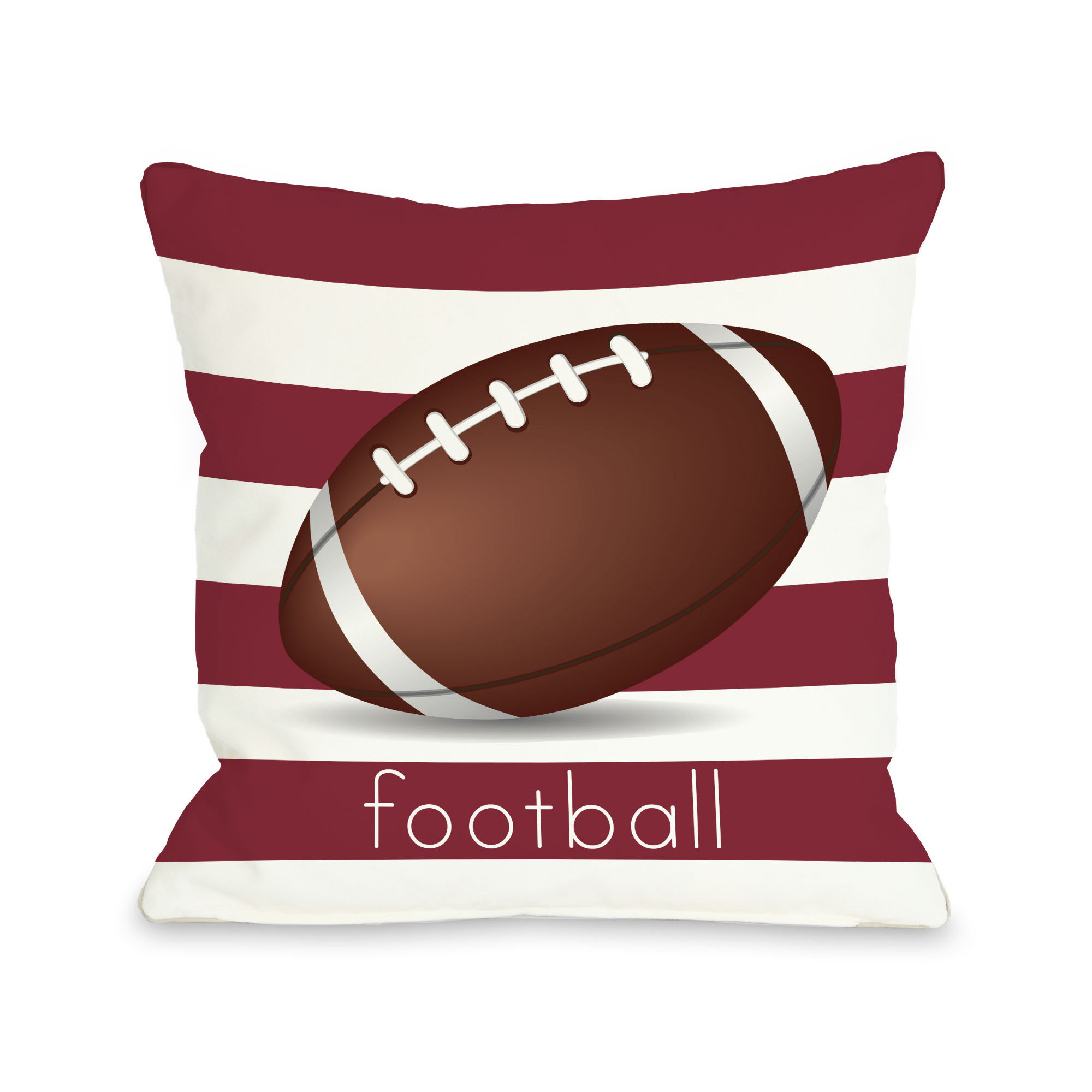 One Bella Casa Football Throw Pillow & Reviews Wayfair