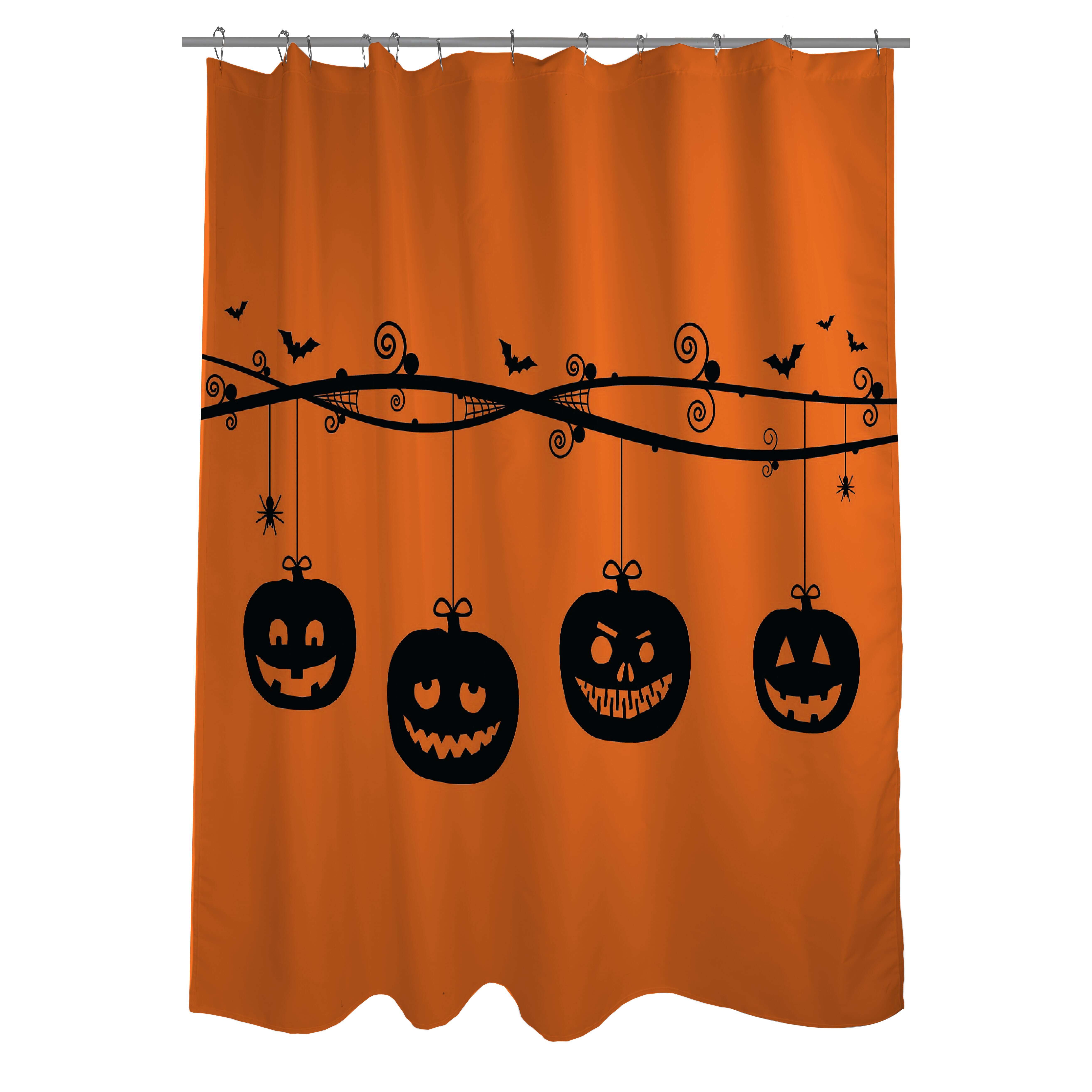 One Bella Casa Pumpkins On a Branch Shower Curtain & Reviews | Wayfair