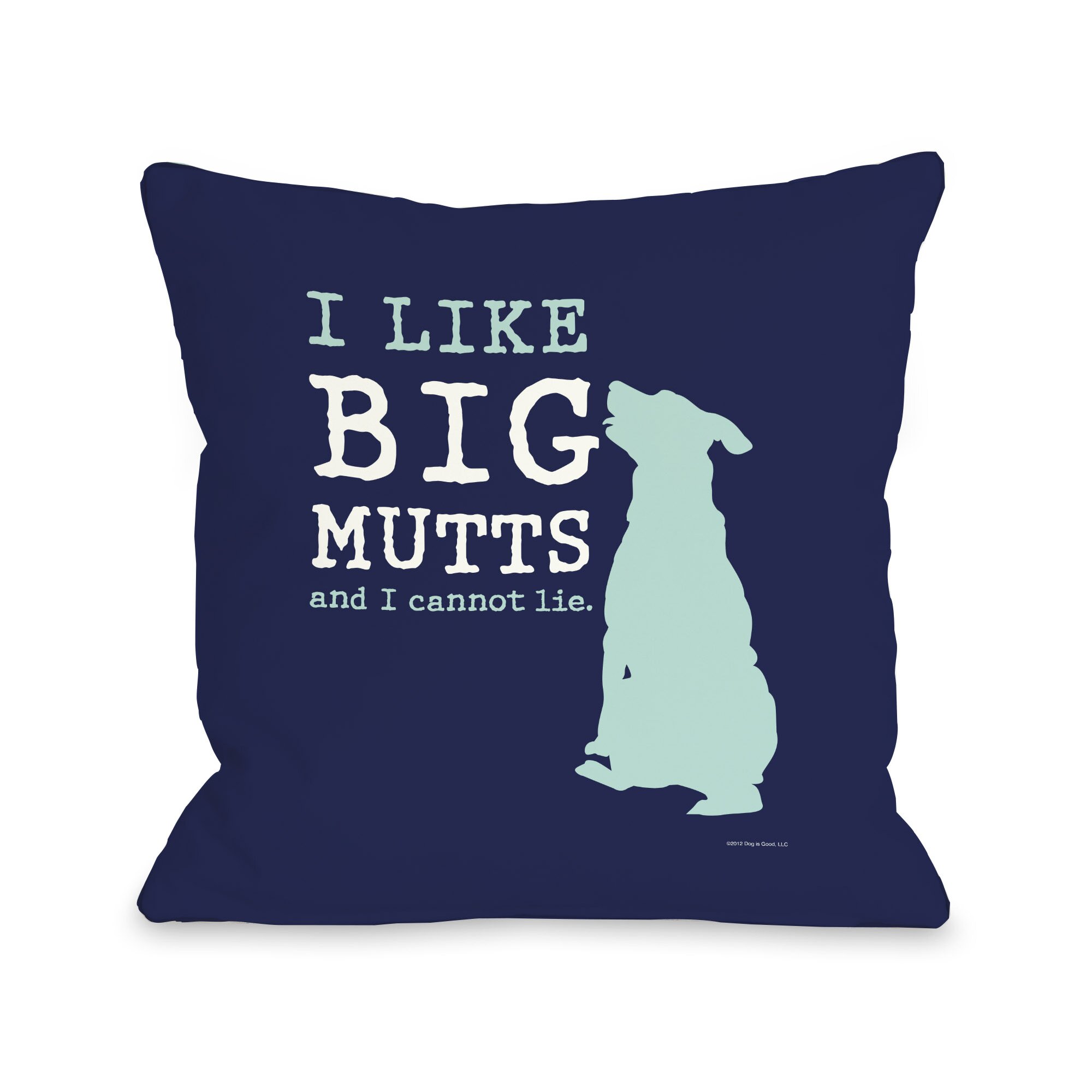 i like big mutts pillow