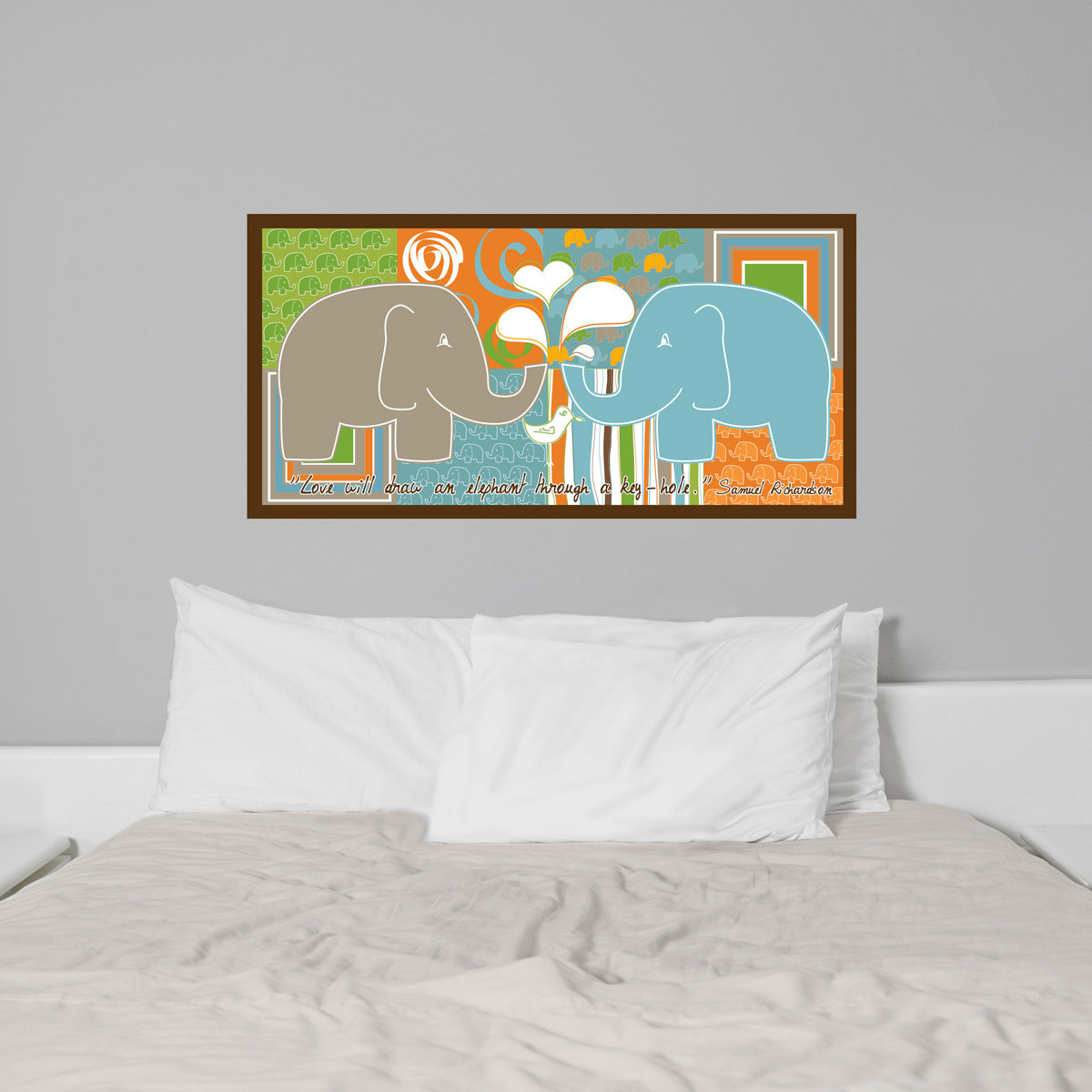 Elephant Boy Hanging Wall Mural Wayfair
