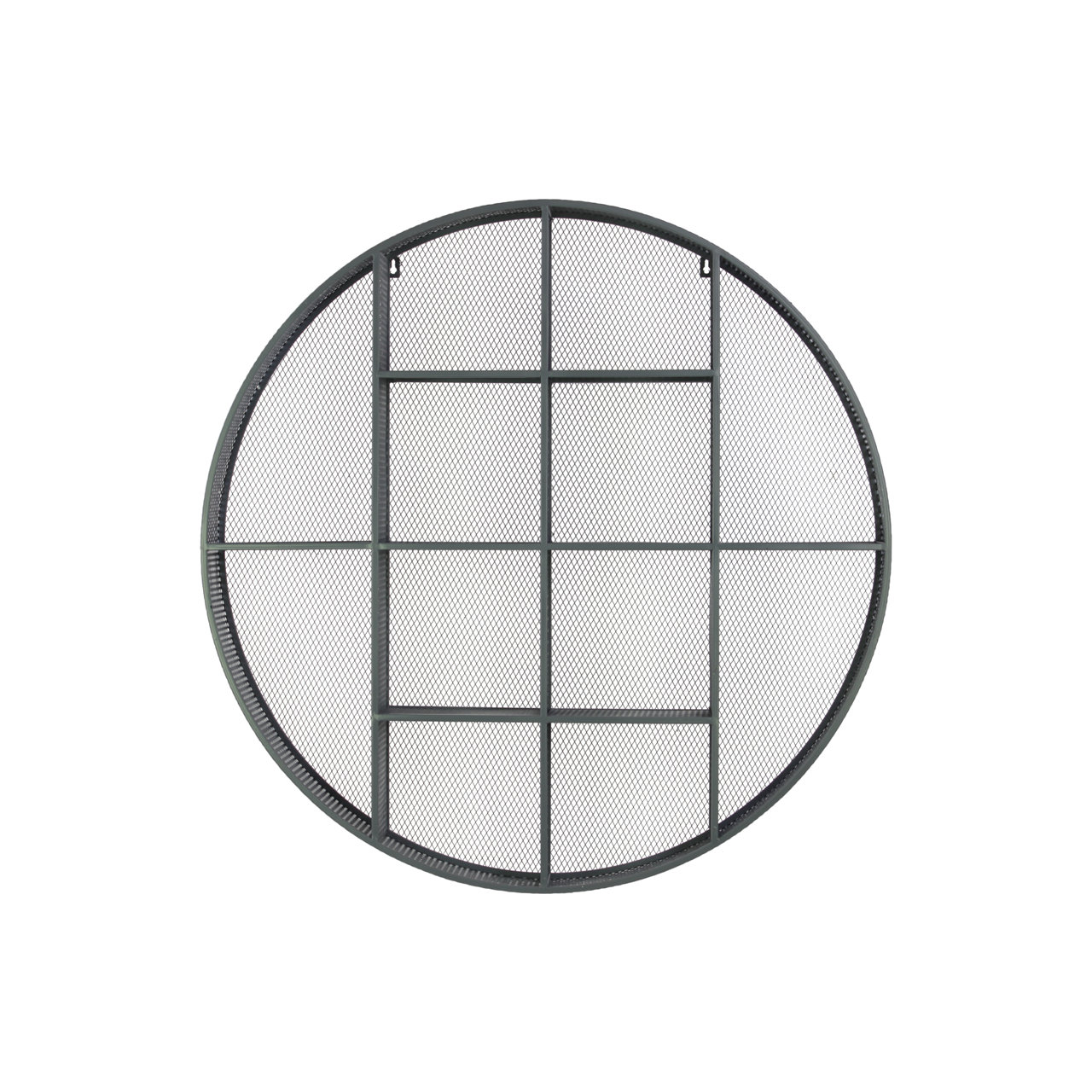 urban trends metal round shelf with mesh backing and 12 urban trends metal round shelf with mesh backing and 12