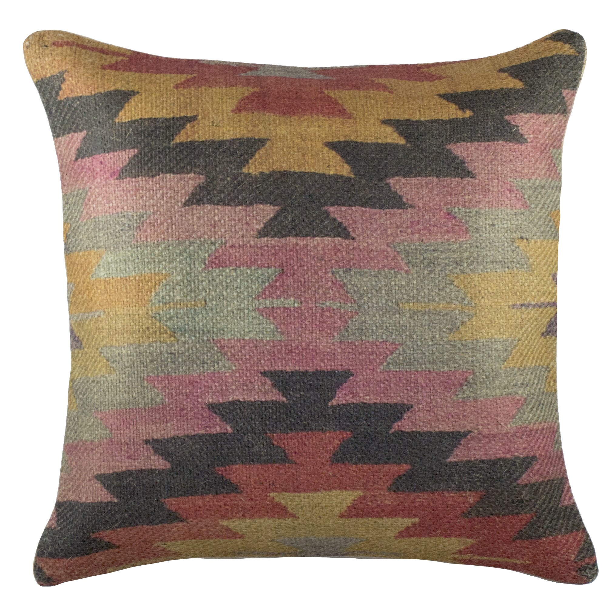 TheWatsonShop Aztec Burlap Throw Pillow & Reviews | Wayfair