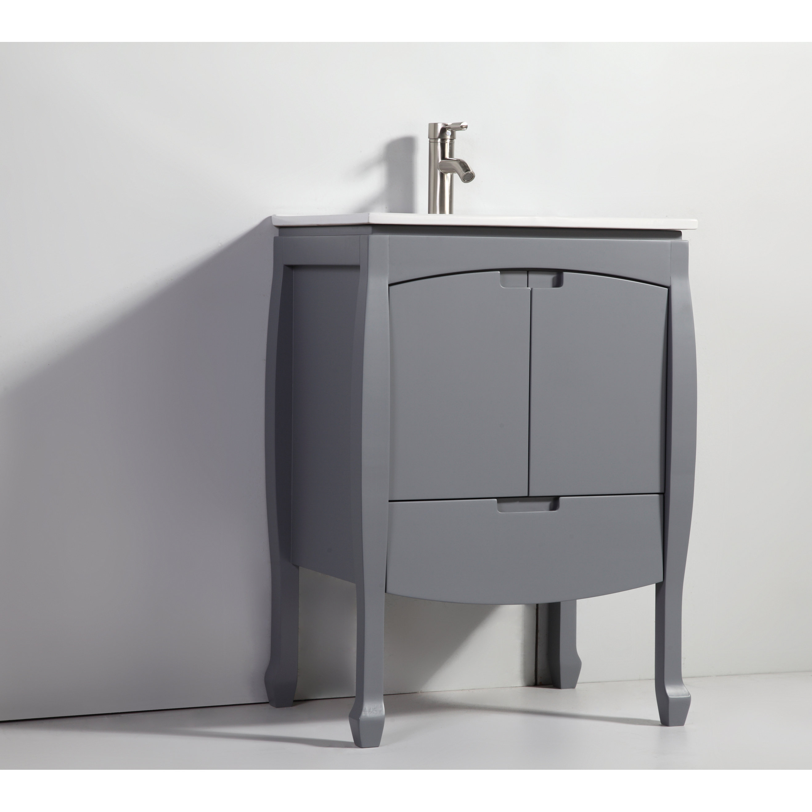 Legion Furniture WA Series 24" Solid Wood Single Sink Vanity Set with