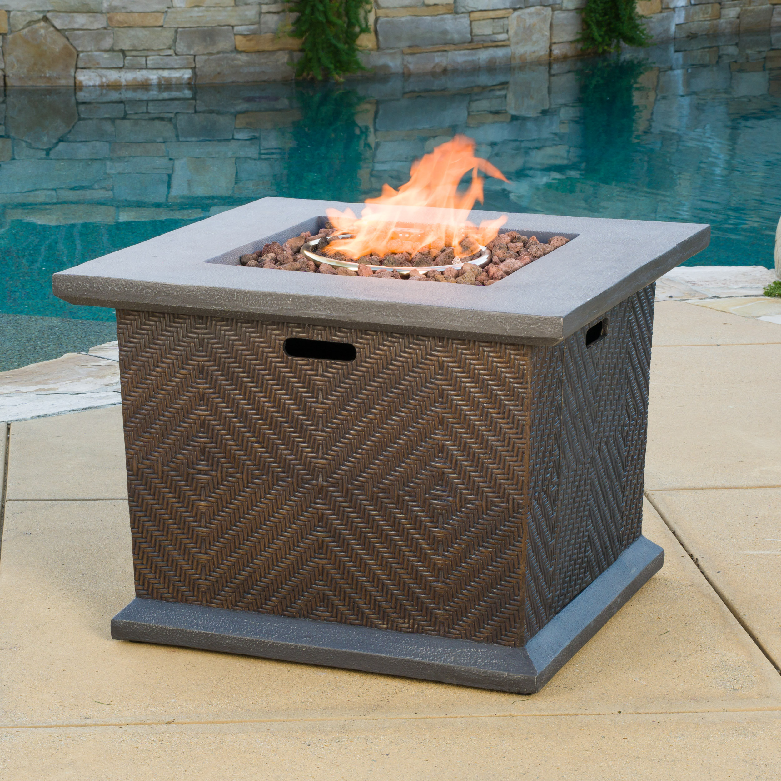 Home Loft Concept Valencia Gas Fire Pit And Reviews Wayfair