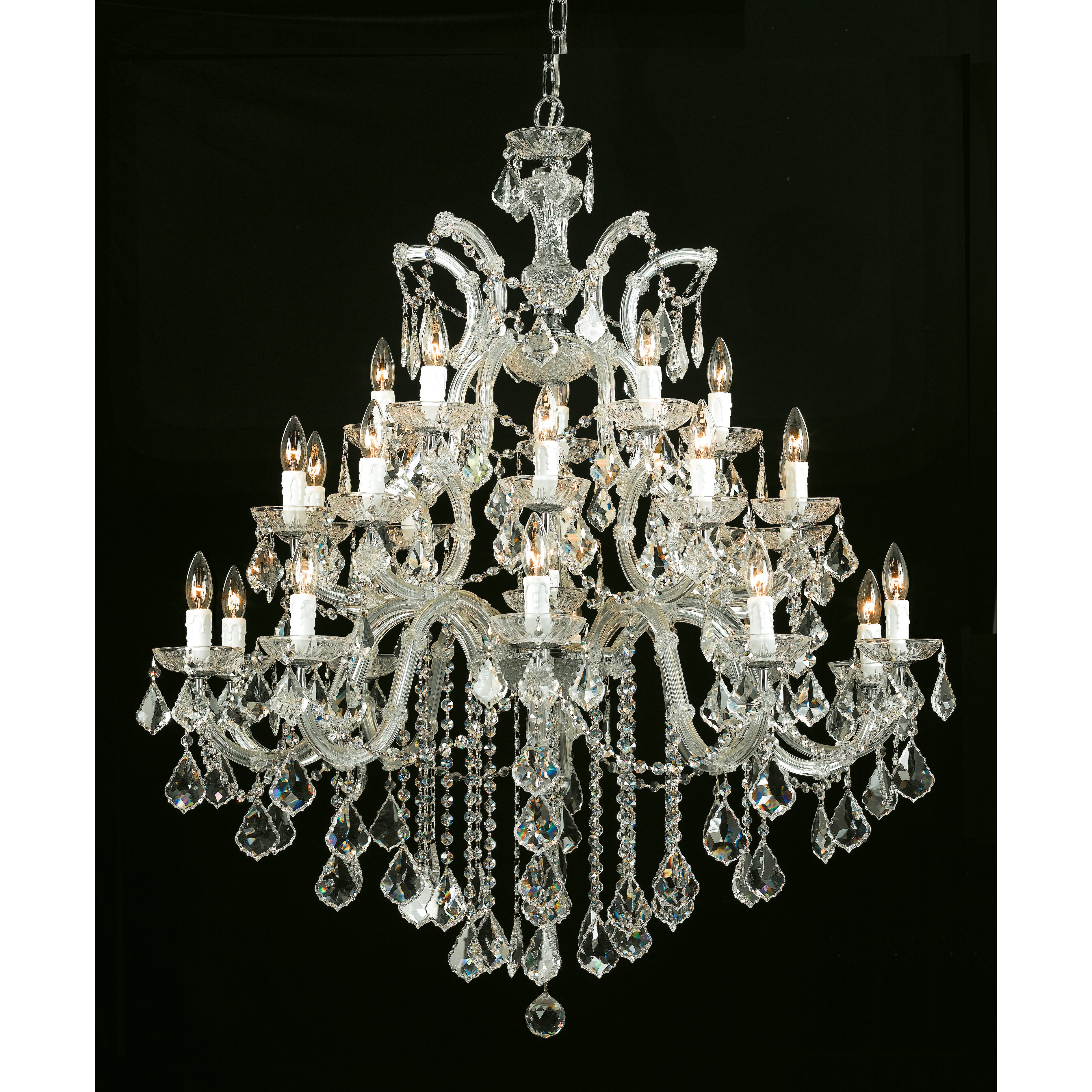 Bohemian Crystal 2 Candle Chandelier by Crystorama