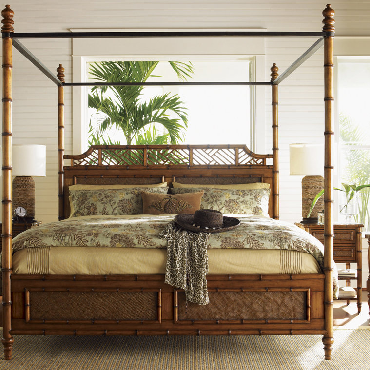 Tommy Bahama Home Island Estate West Indies Four Poster Bed & Reviews ...