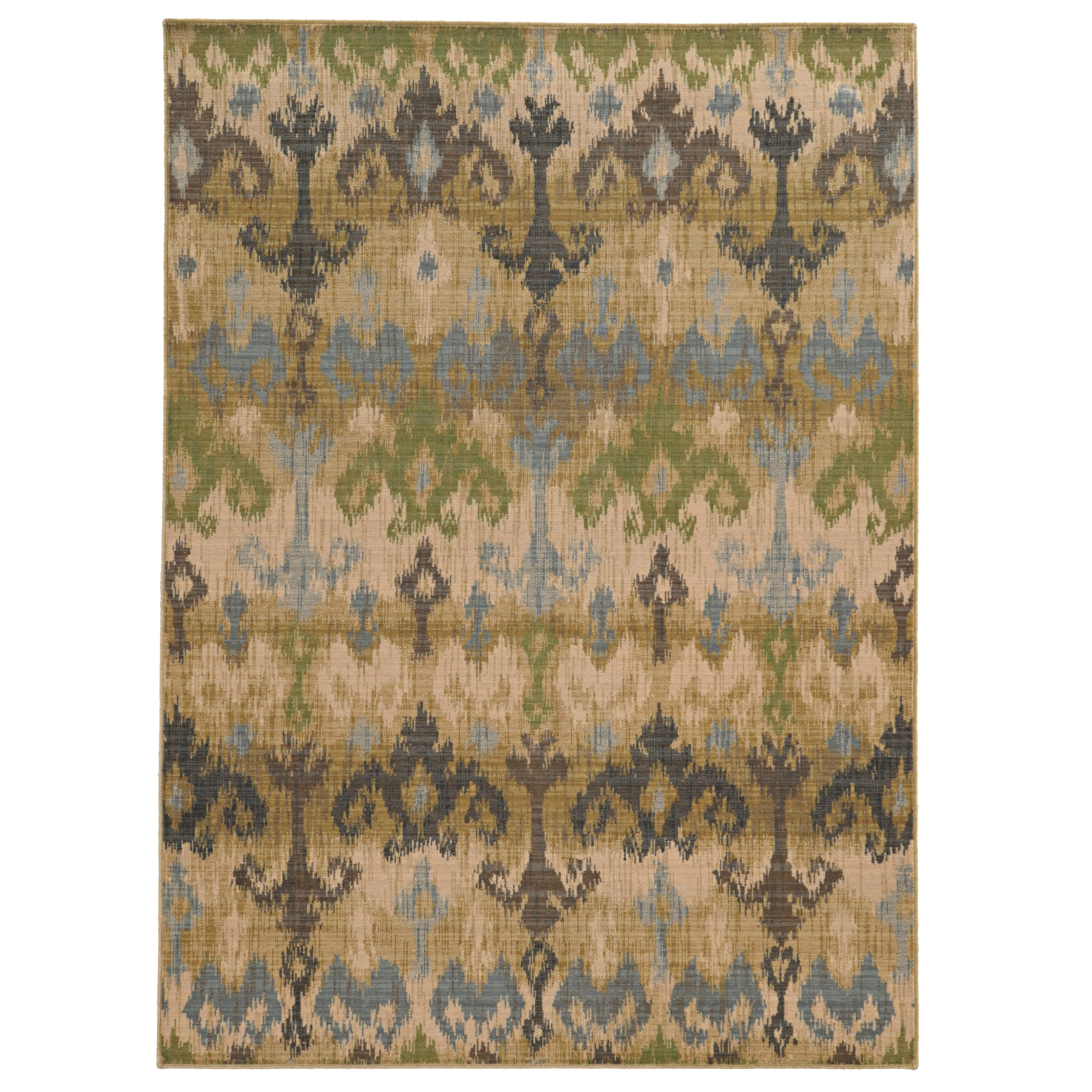 Tommy Bahama Home Tommy Bahama Vintage Beige / Blue Abstract Rug