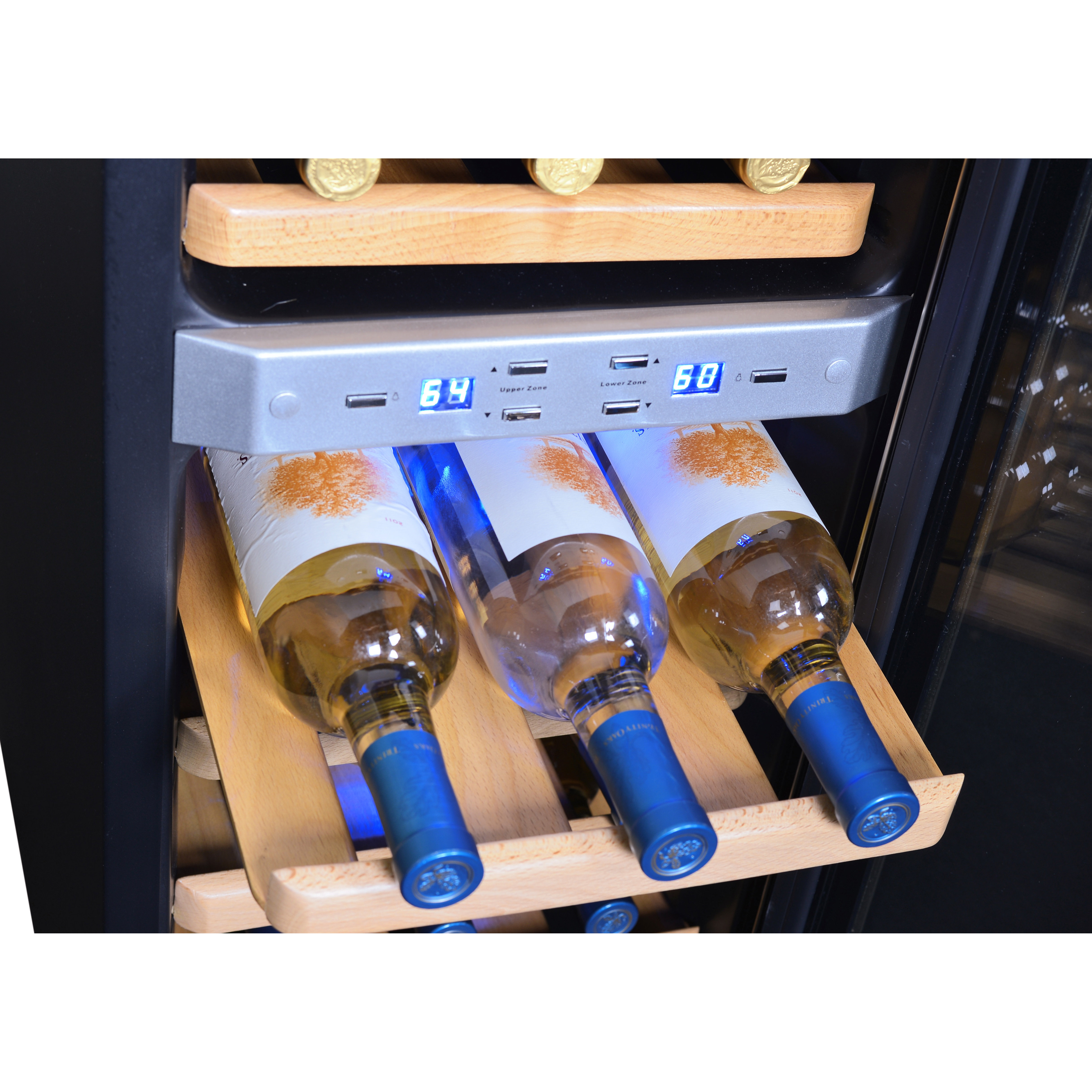 NewAir 21 Bottle Dual Zone Freestanding Wine Refrigerator & Reviews