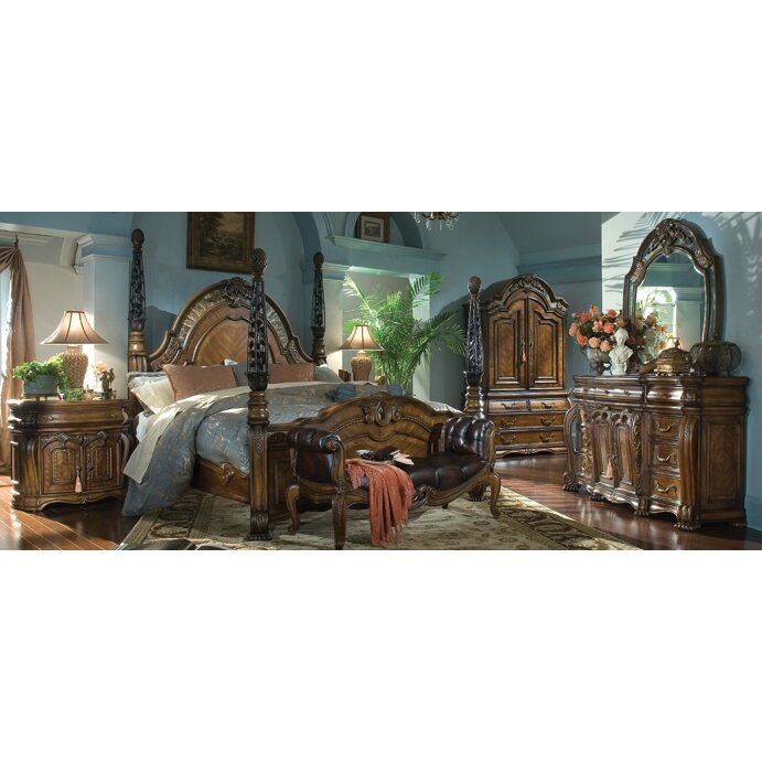 Monte Carlo Bedroom Set Classic Pecan Juice Home