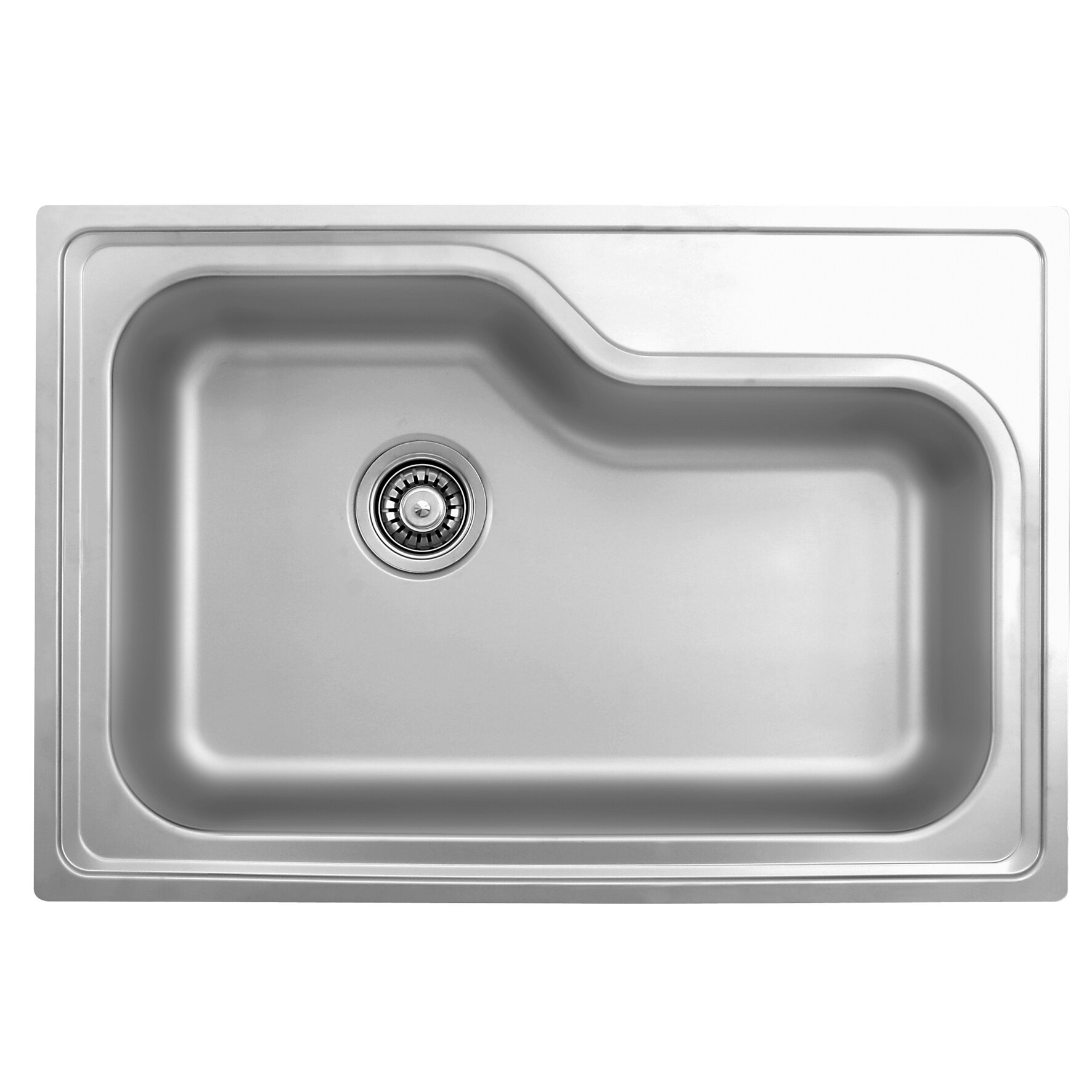 Ukinox 33" x 22.5" Drop In Single Bowl Stainless Steel Kitchen Sink Stainless Steel Sink 33 X 22