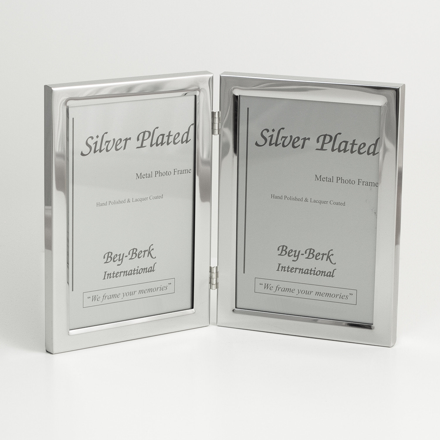 Silver Plated Double Picture Frame | Wayfair