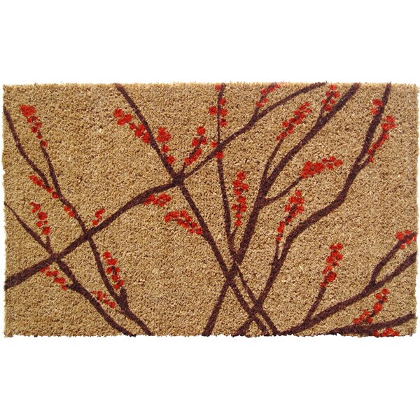 Entryways Handmade Winter Berries Doormat & Reviews 