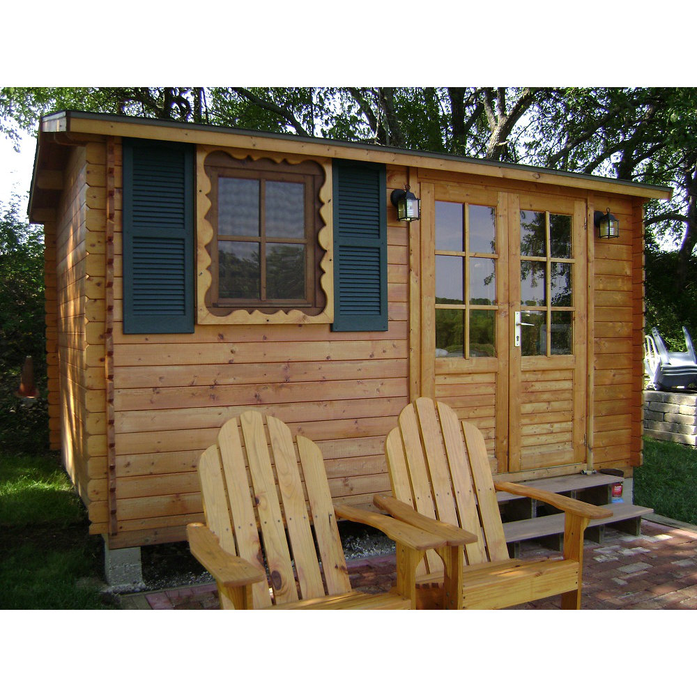 Aspen 12 Ft. W x 10 Ft. D Solid Wood Garden Shed | Wayfair