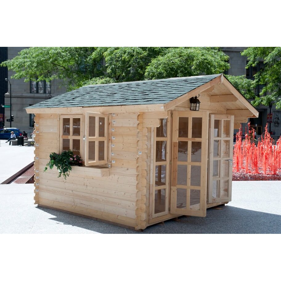 solidbuild brighton 10 ft. w x 10 ft. d solid wood garden