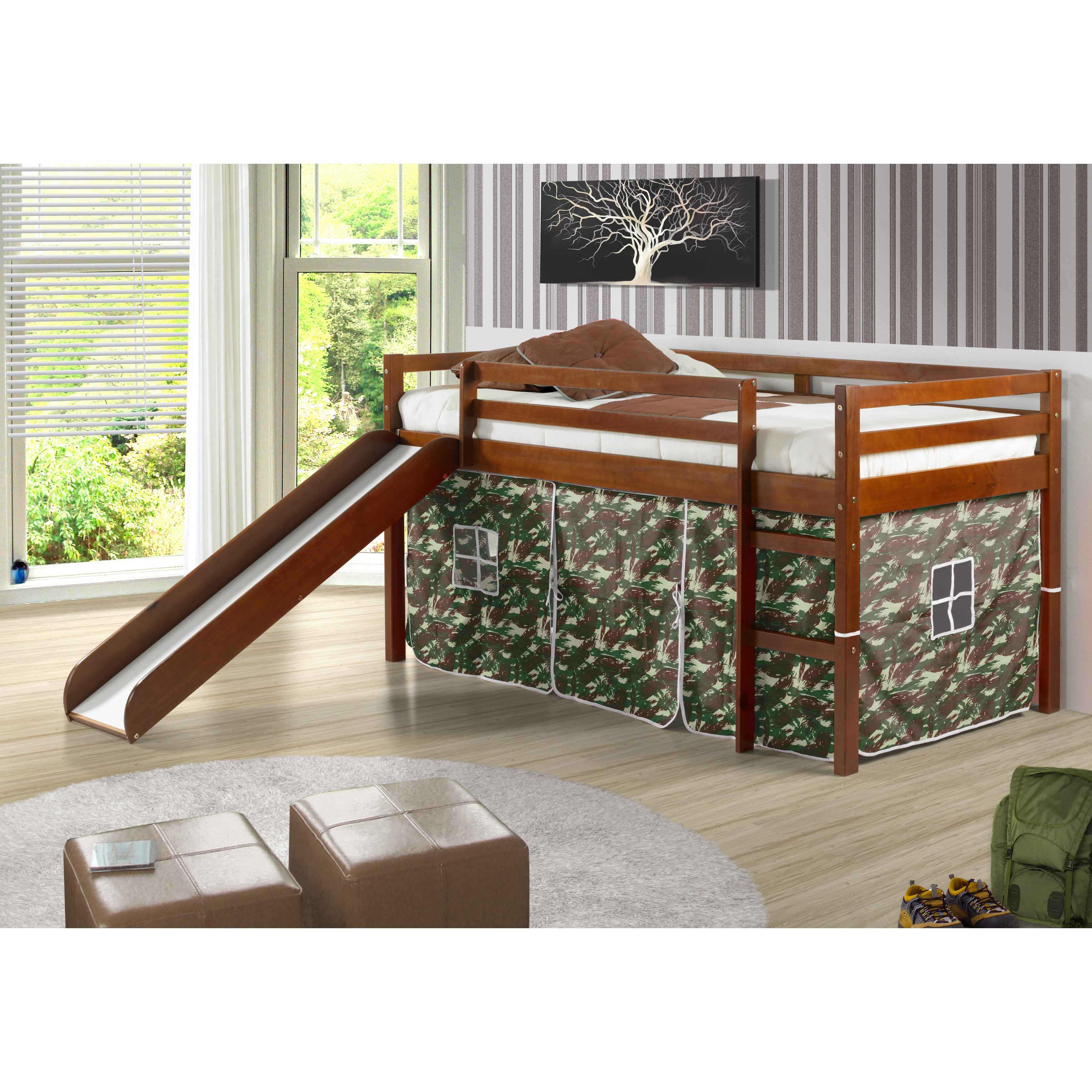 Donco Kids Curtain Set for Twin Loft Bed & Reviews Wayfair