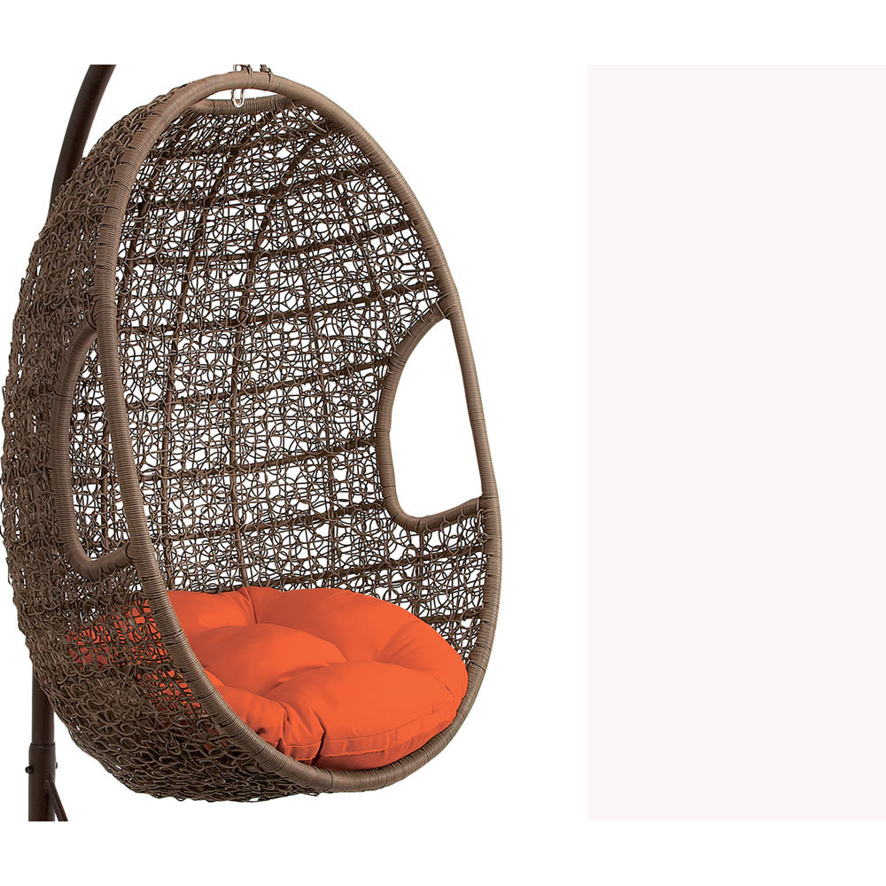 Rattan Pod Swing Chair with Cushion Wayfair