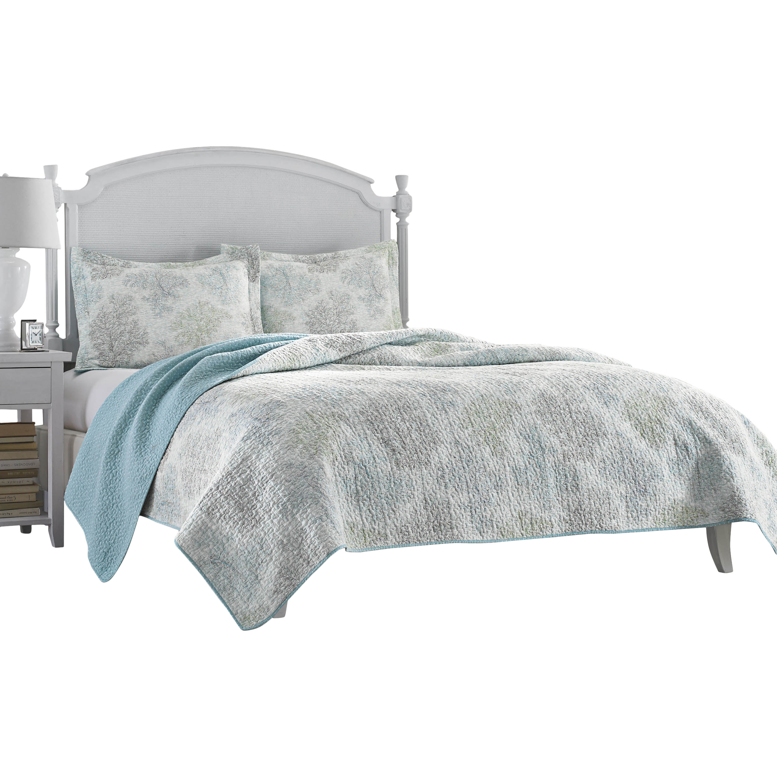 Laura Ashley Home Saltwater Reversible Coverlet Set & Reviews Wayfair