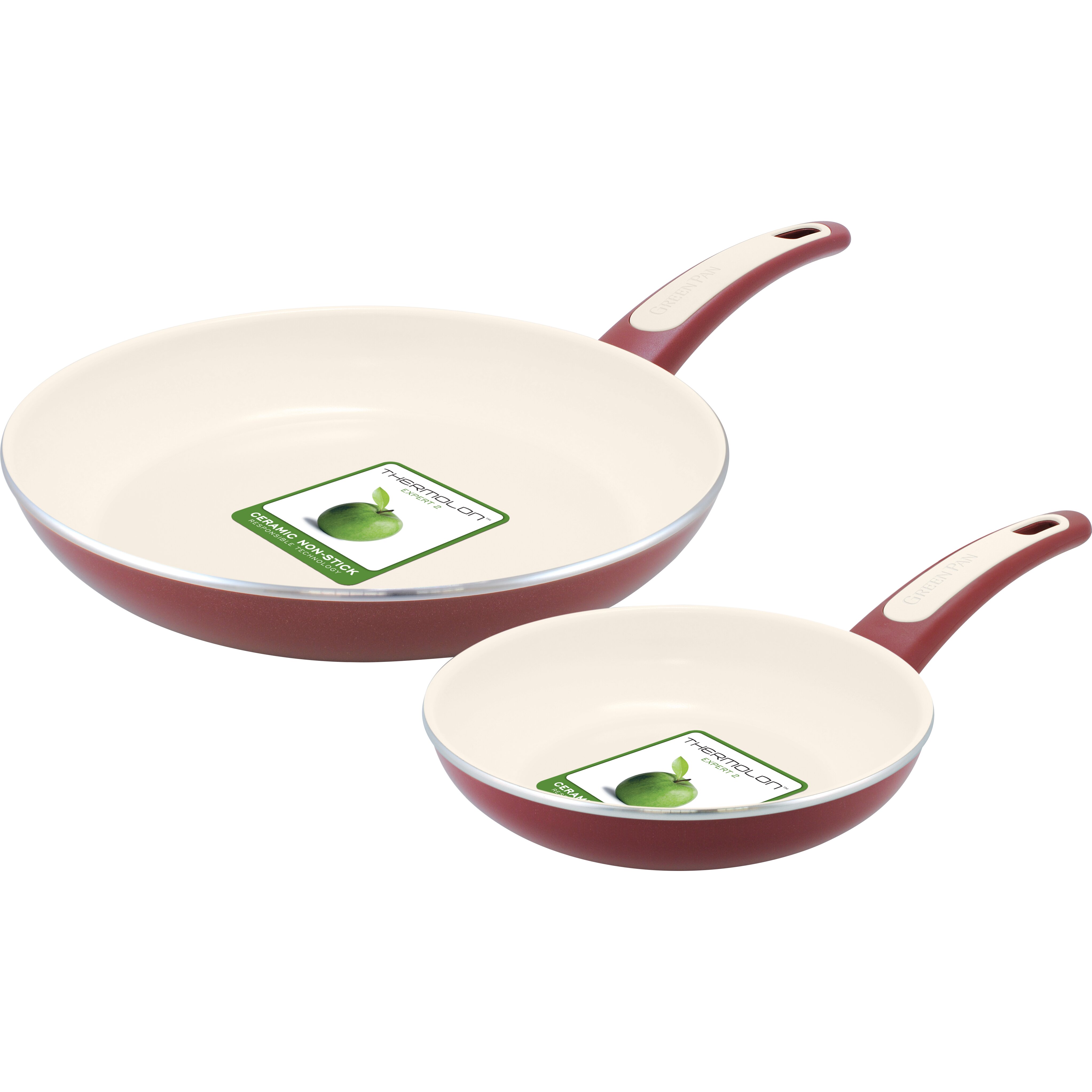 GreenPan Focus 2 Piece Non-Stick Frying Pan Set & Reviews | Wayfair