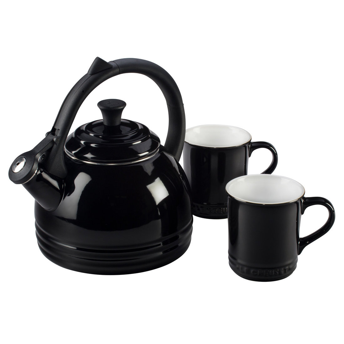 Le Creuset Enamel On Steel 3 Piece 1.7 Qt. Peruh Tea Kettle & Mug Set